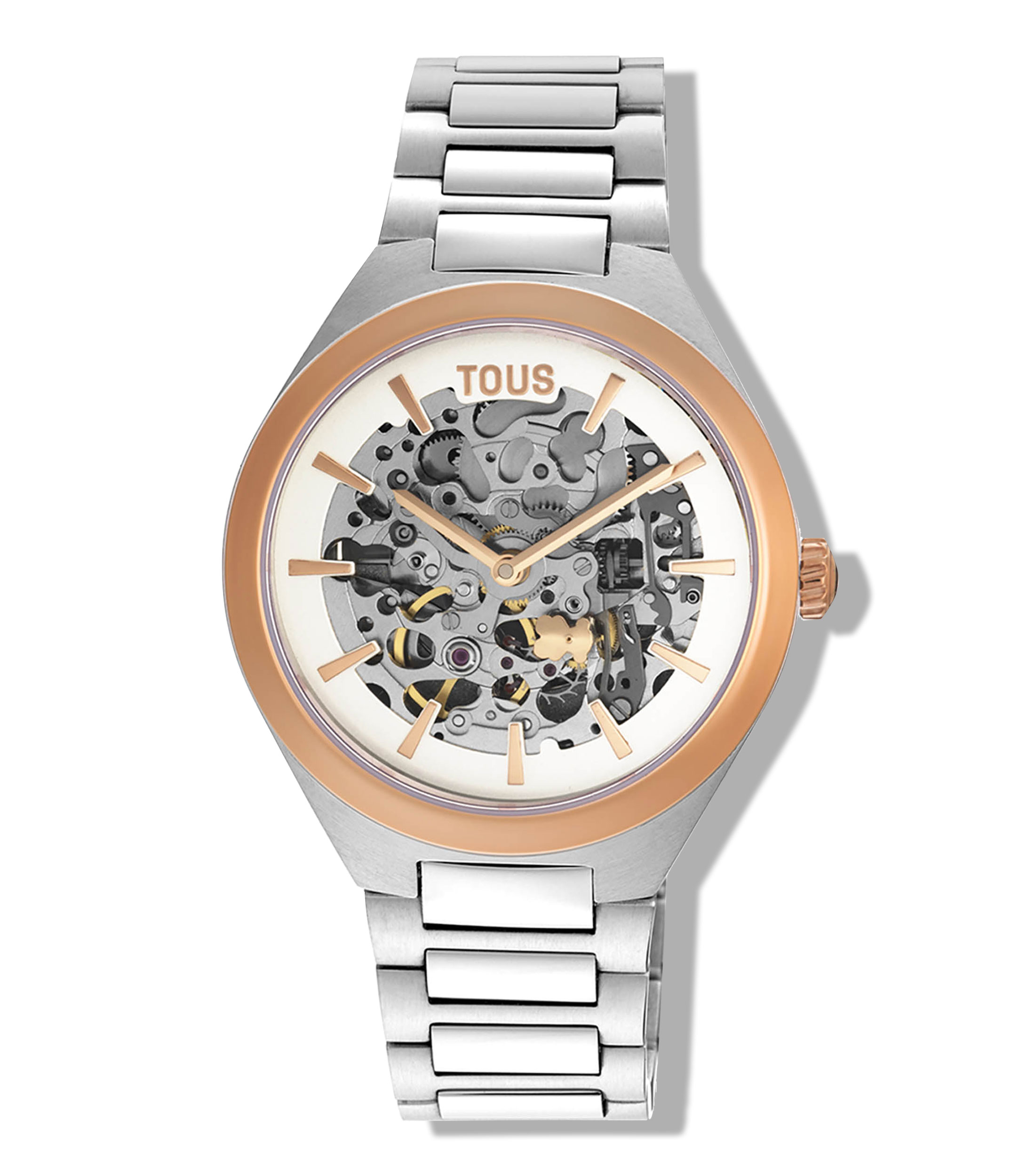 Reloj para Mujer Karat Round Casual, plata, oro rosa