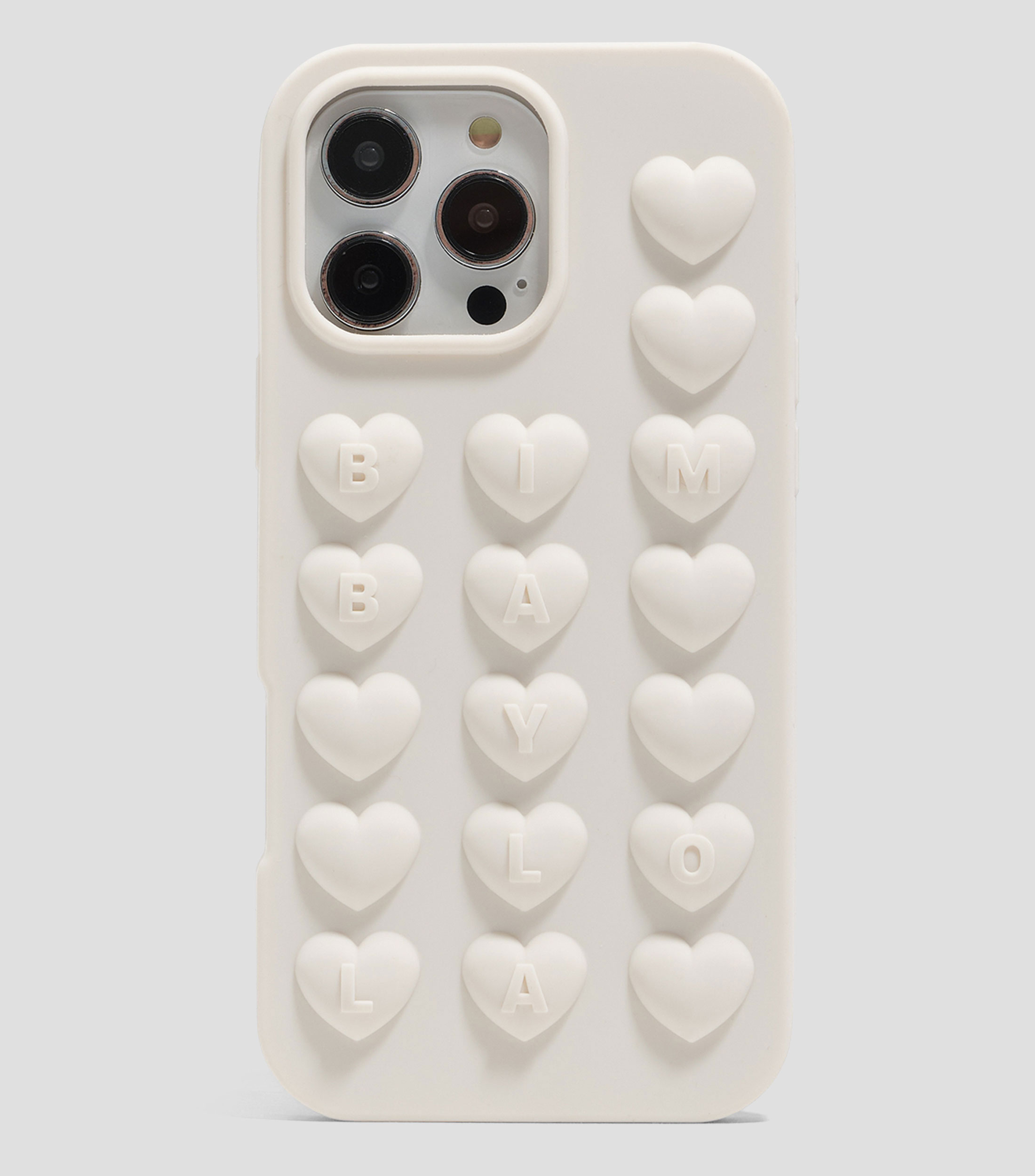 Funda silicona iPhone 16 Pro Max blanca