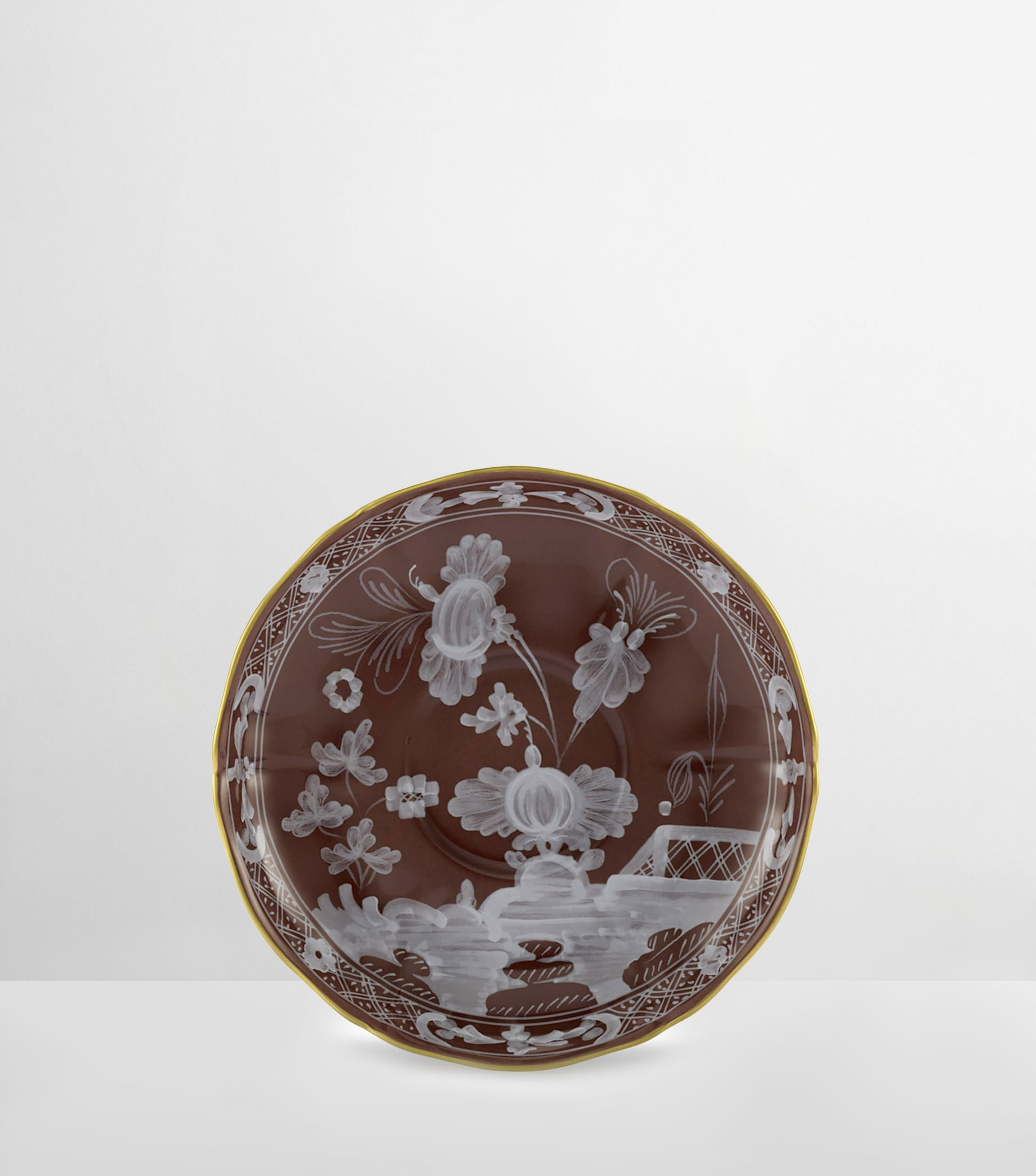 Plato para taza de té Oriente Italiano con flores