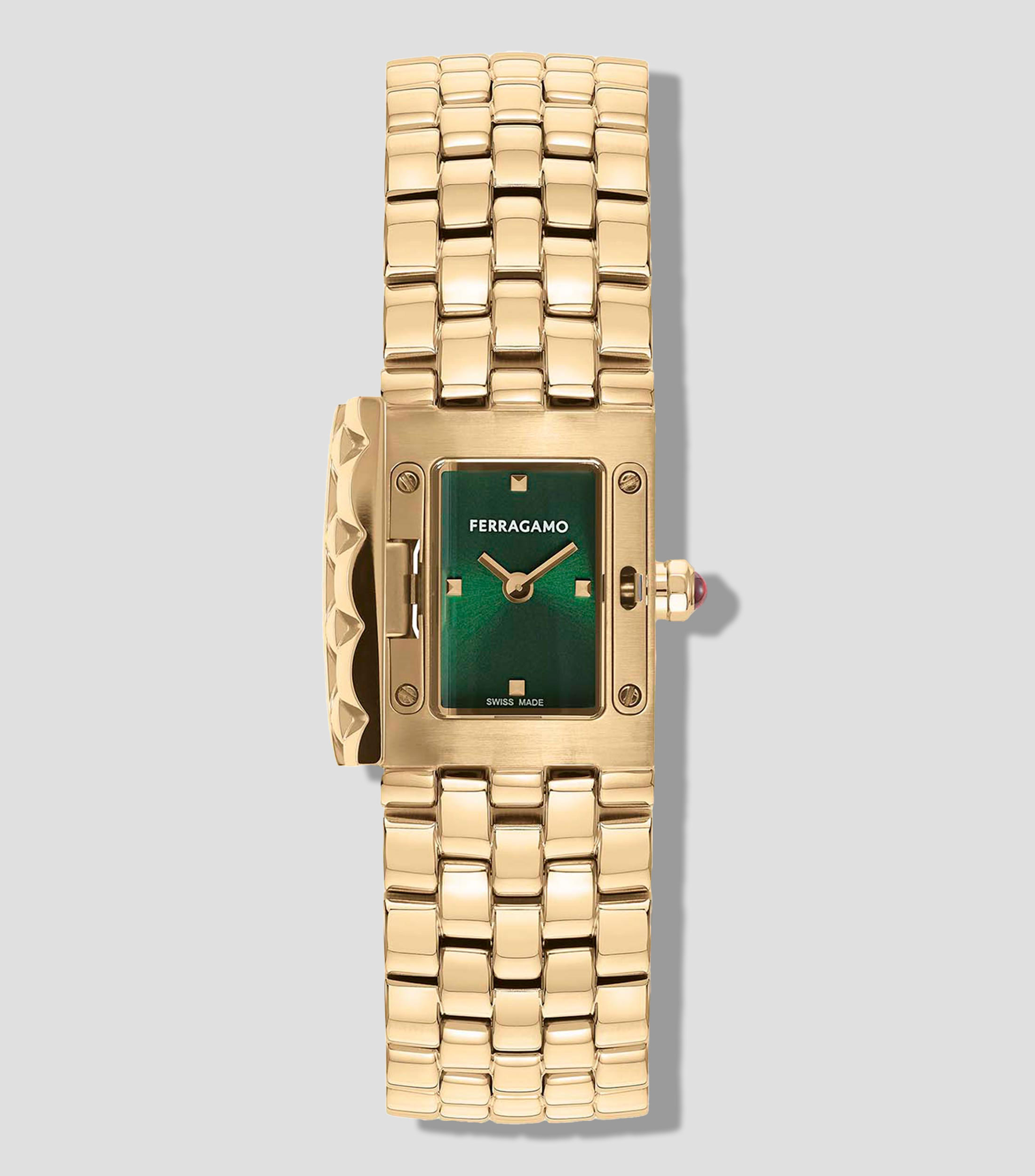Reloj Ferragamo Secret 18.5X35 mm Verde Mujer