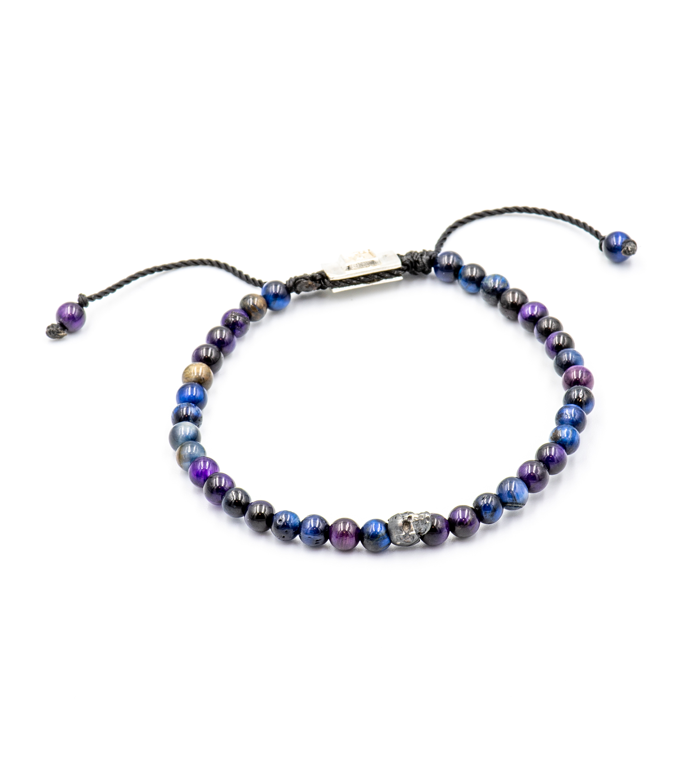 Pulsera ajustable con ojo de tigre Galaxia Unisex