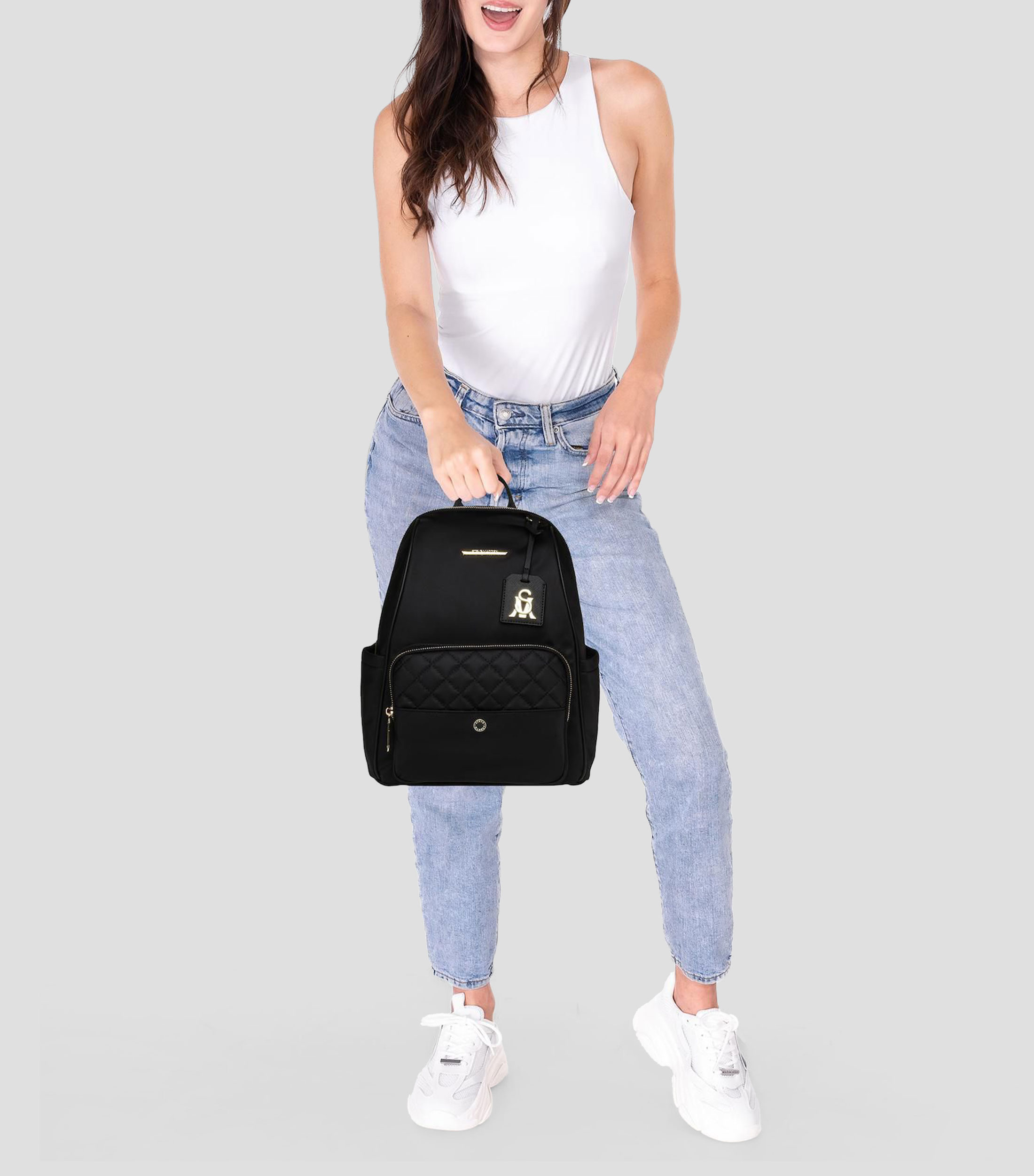 Mochila de moda con logo Mujer