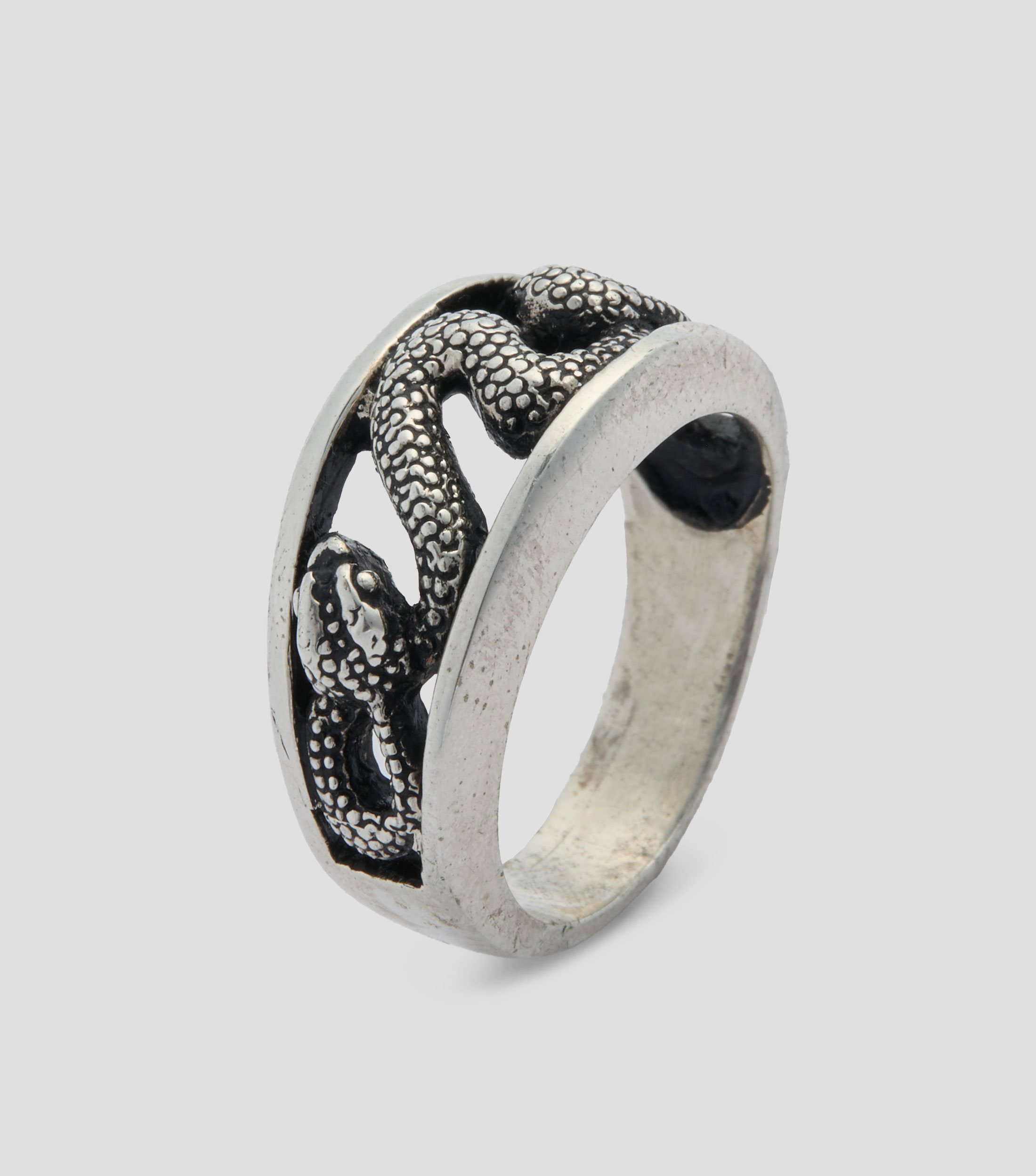 Anillo en Plata .925 Snake Hombre