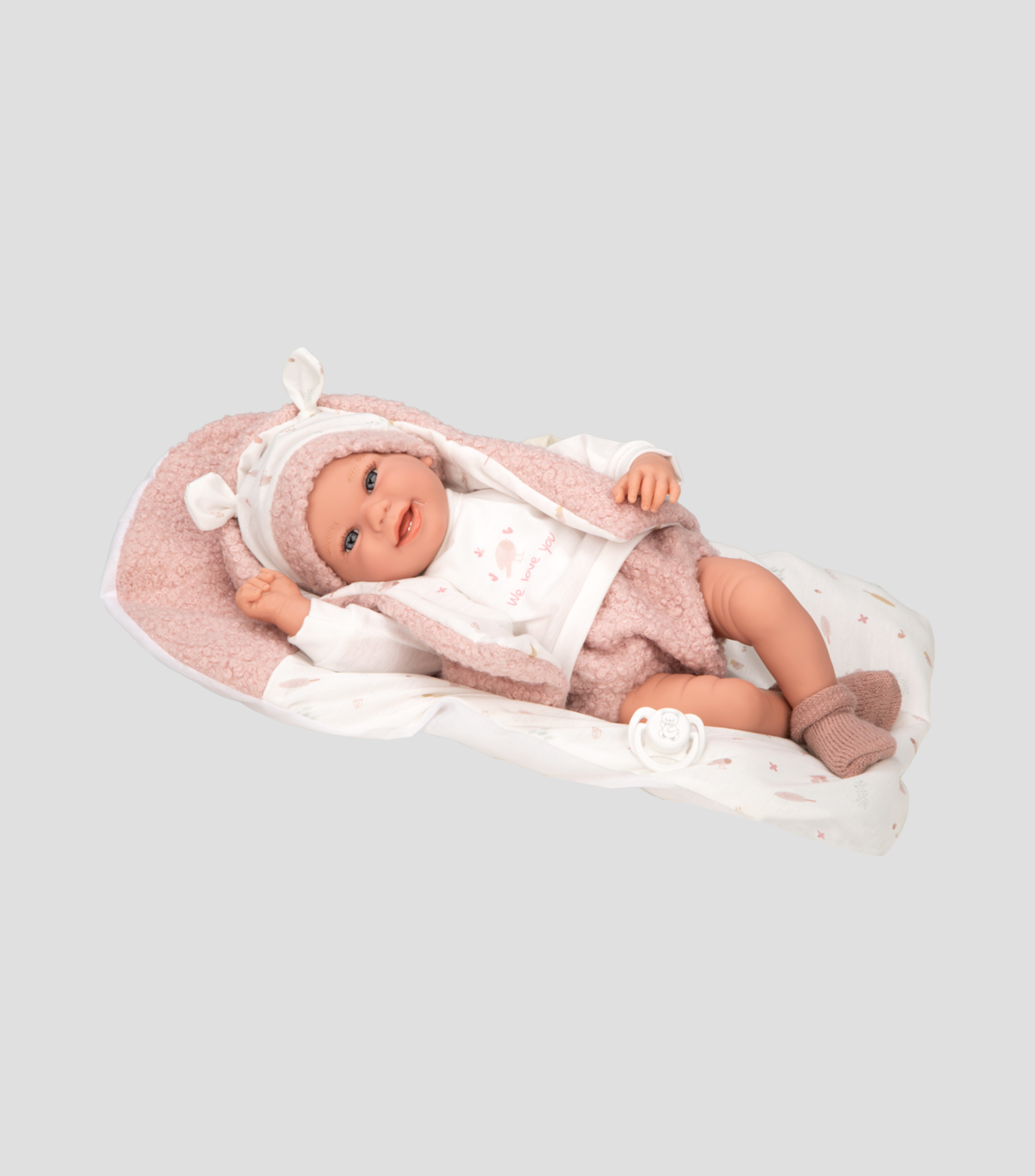 Muñeca Elegance Colin con cojín 40 cm