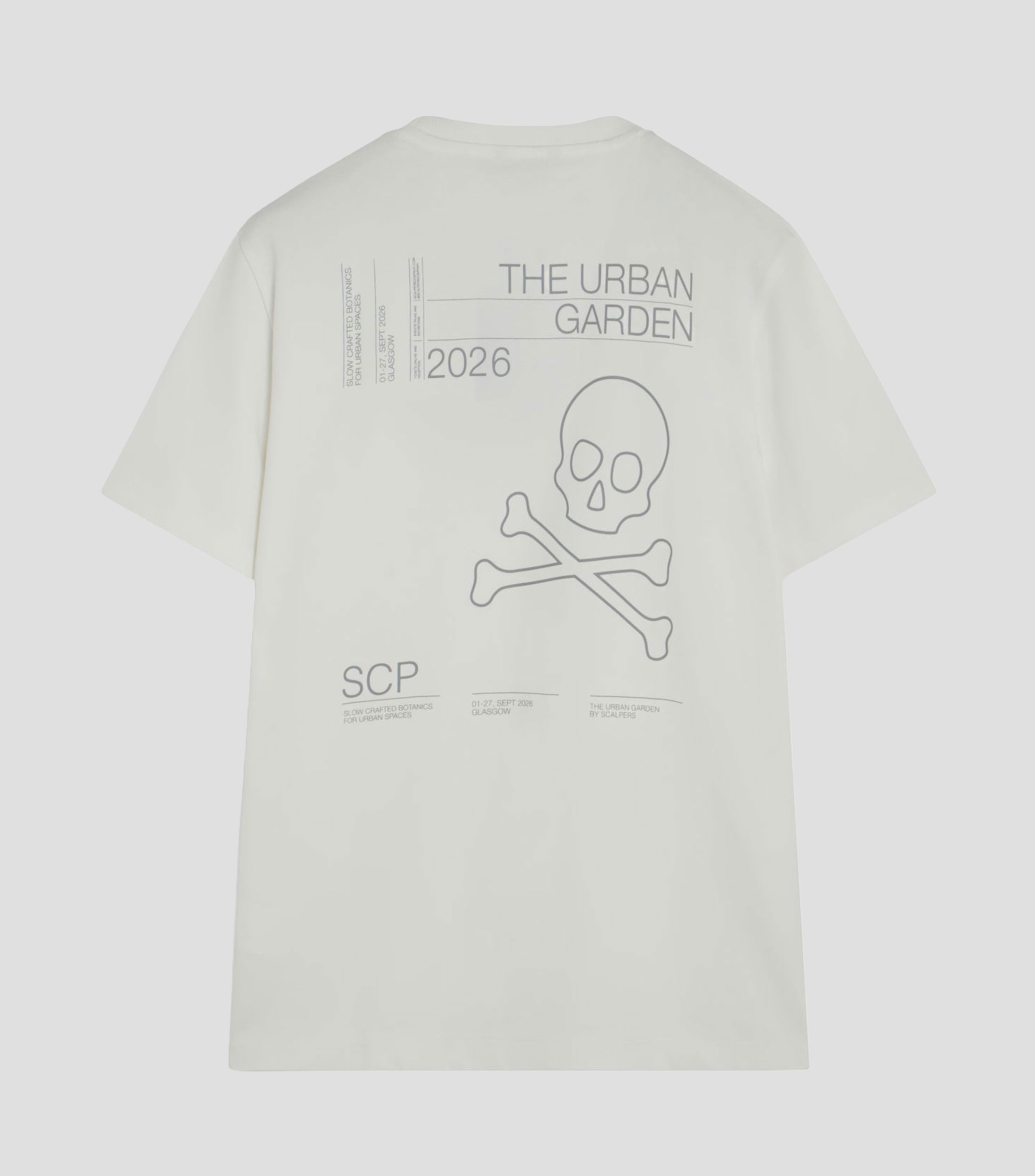 Playera cuello redondo manga corta estampada Hombre