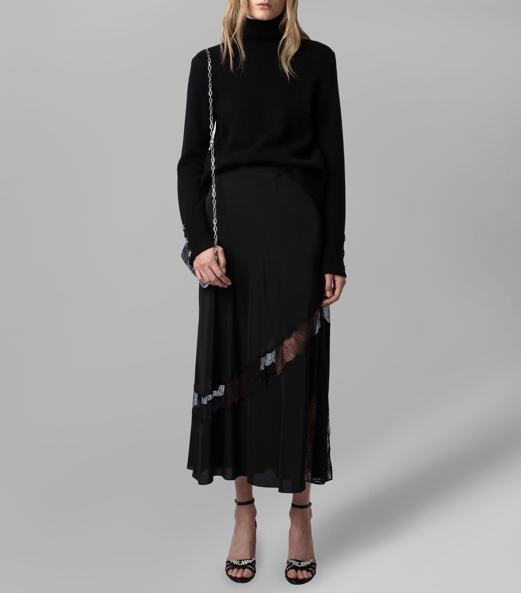 Falda Midi Corte "A" Mujer