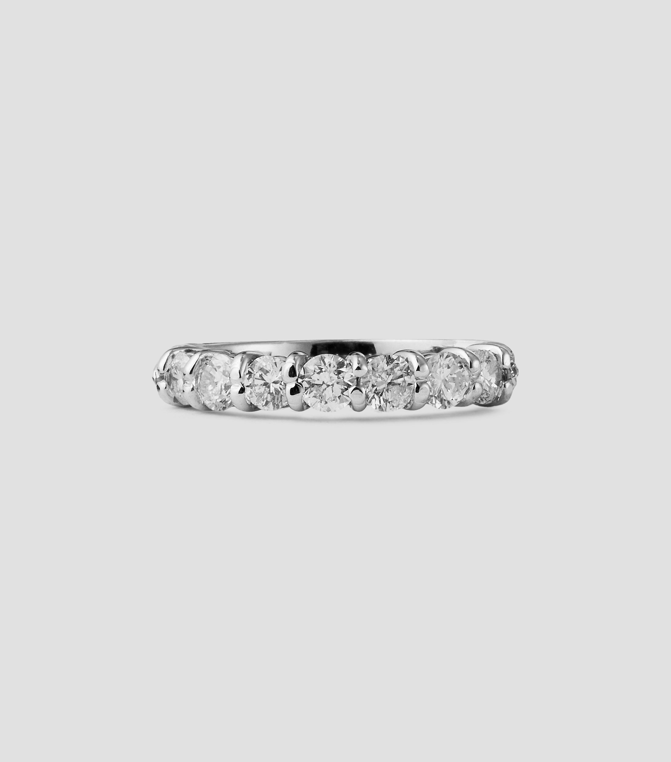 Anillo Churumbela en Oro Blanco de 14 Kilates con Incrustación Mujer