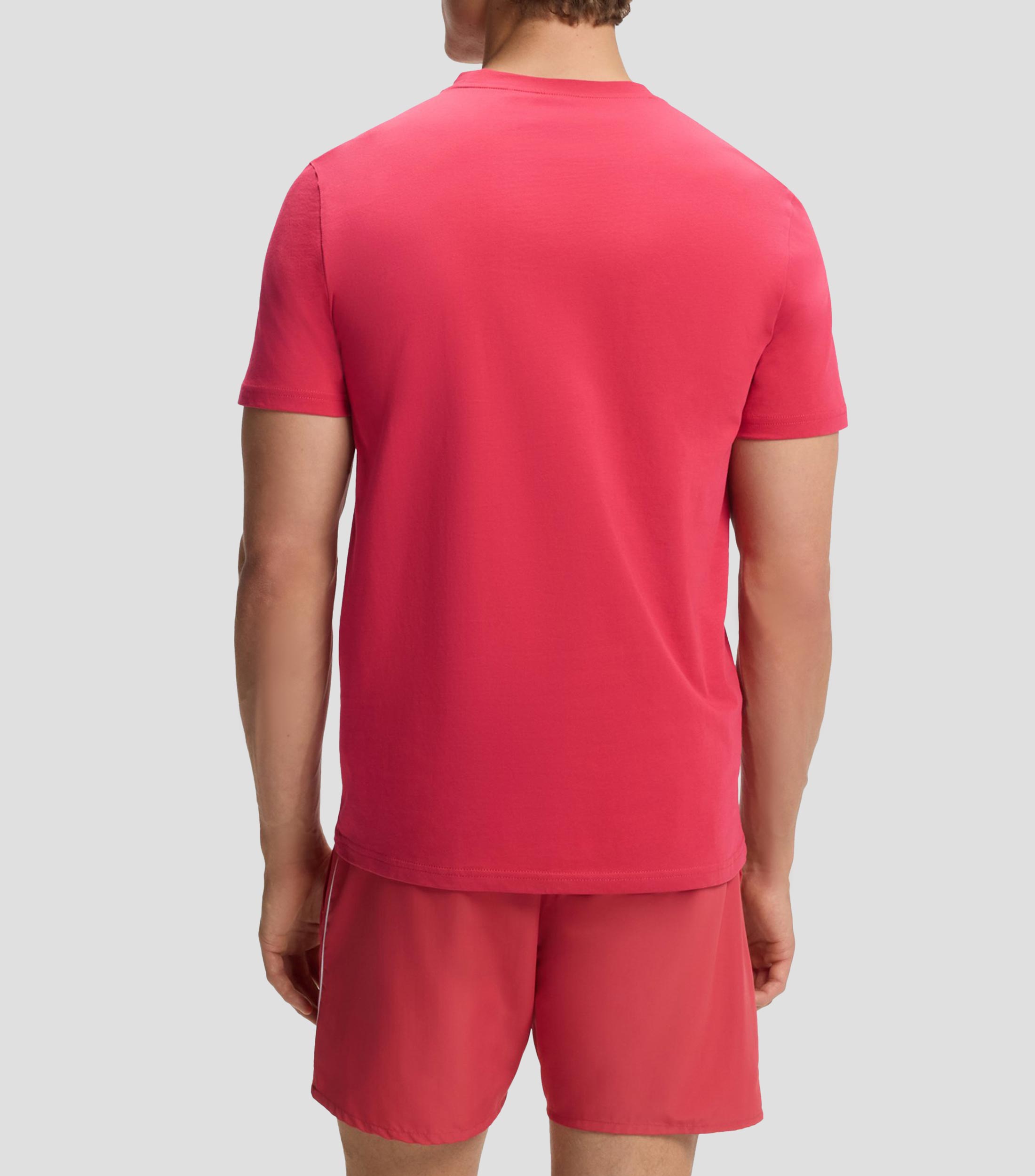 Playera cuello redondo manga corta estampada Hombre