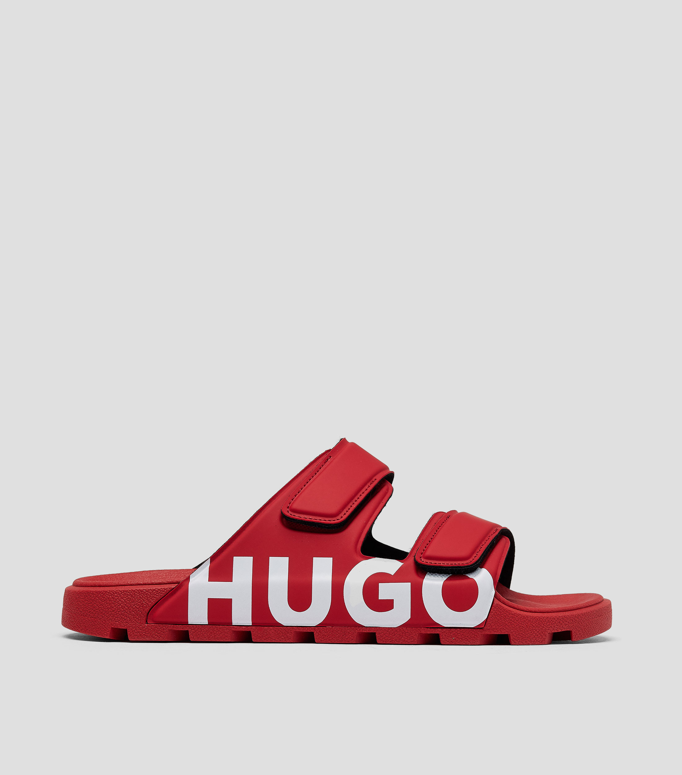 Sandalias con logo y dos tiras de cierre por contacto Hombre