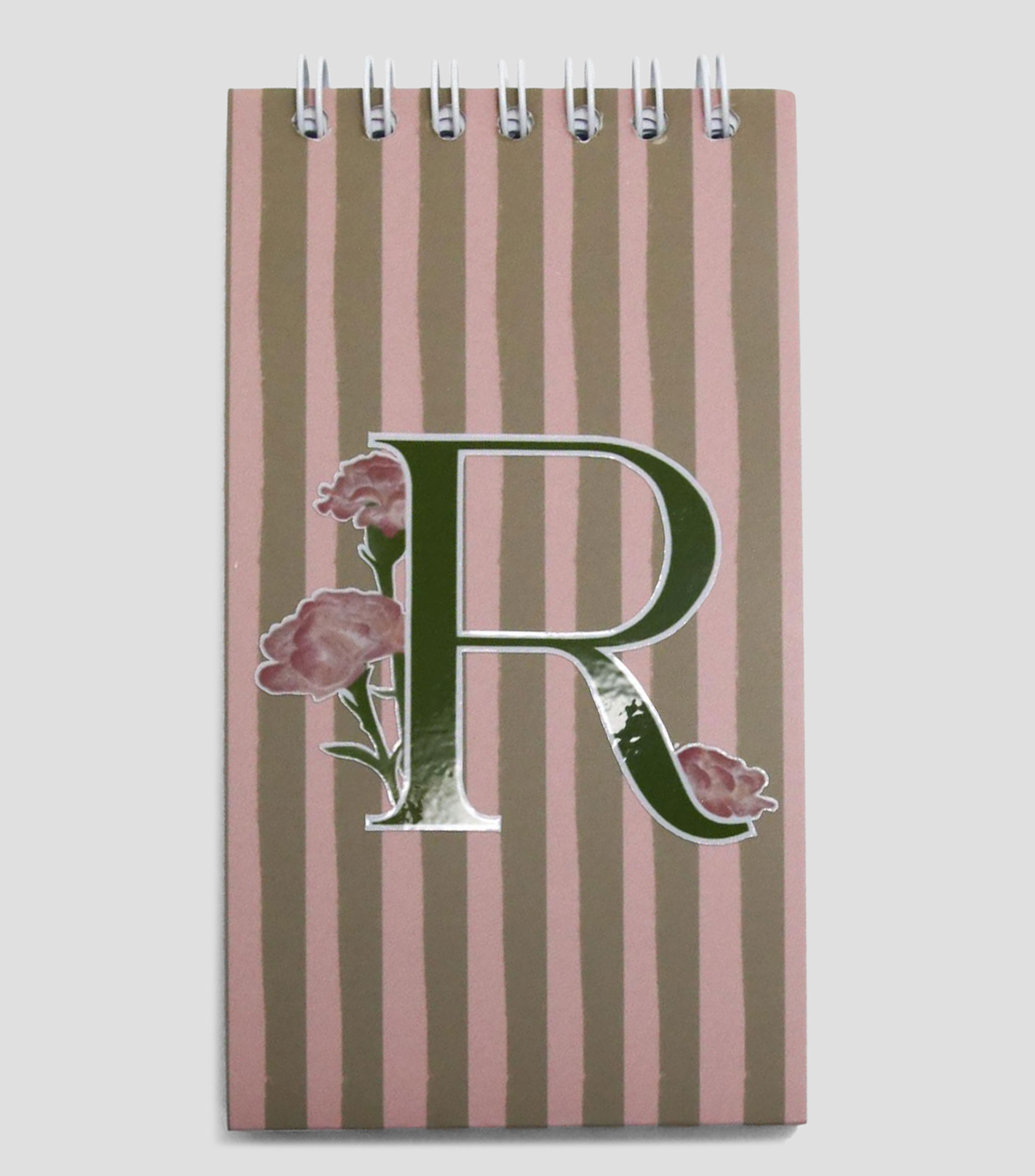 Libreta chica inicial "R", hojas raya