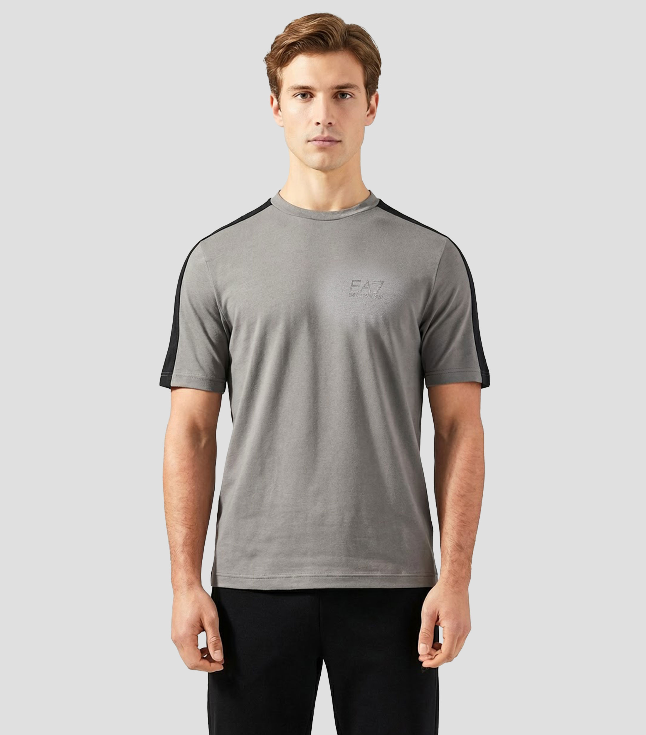 Playera cuello redondo manga corta lisa Hombre