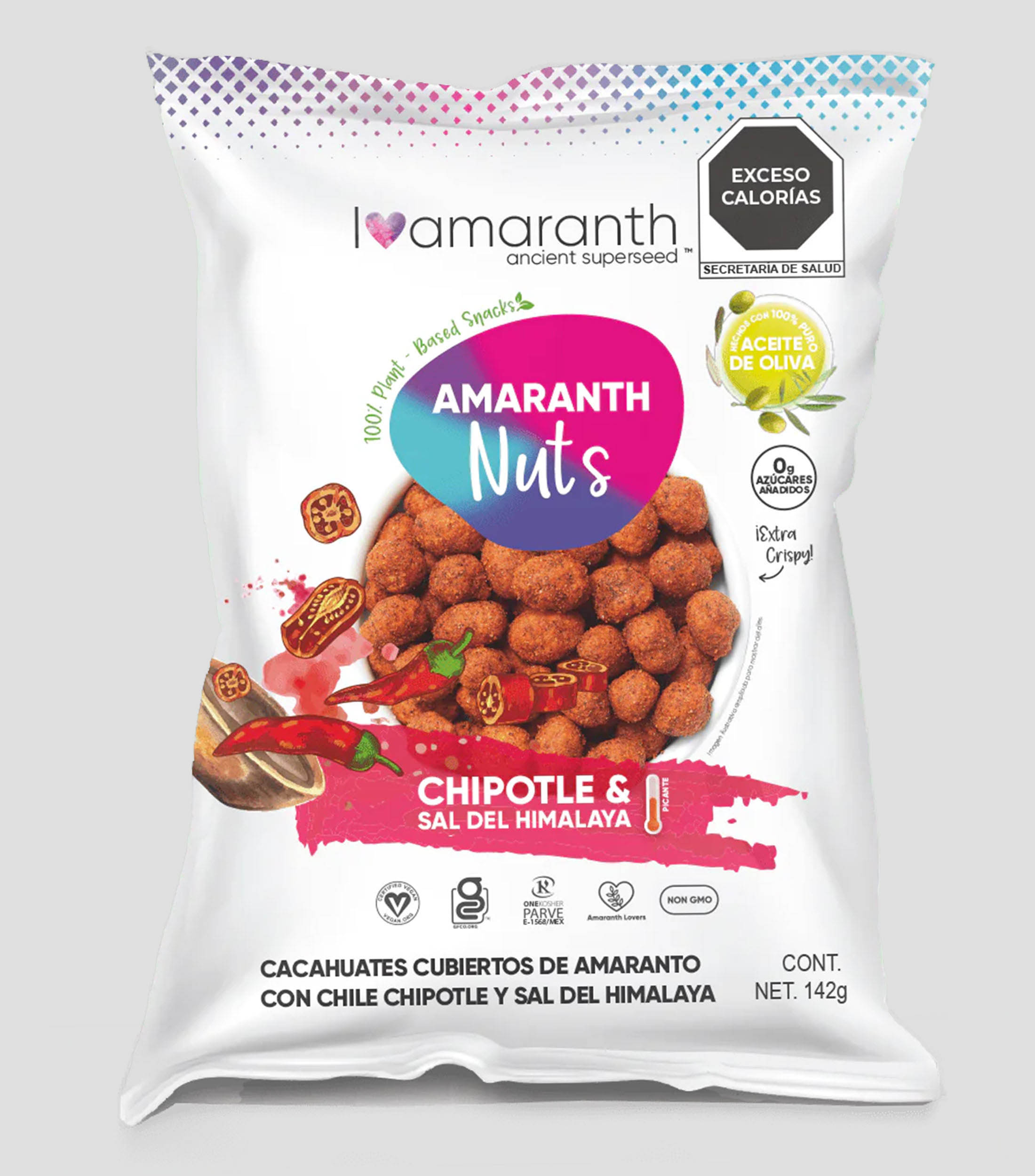 Nuts con Chipotle y Sal del Himalaya 142 gr