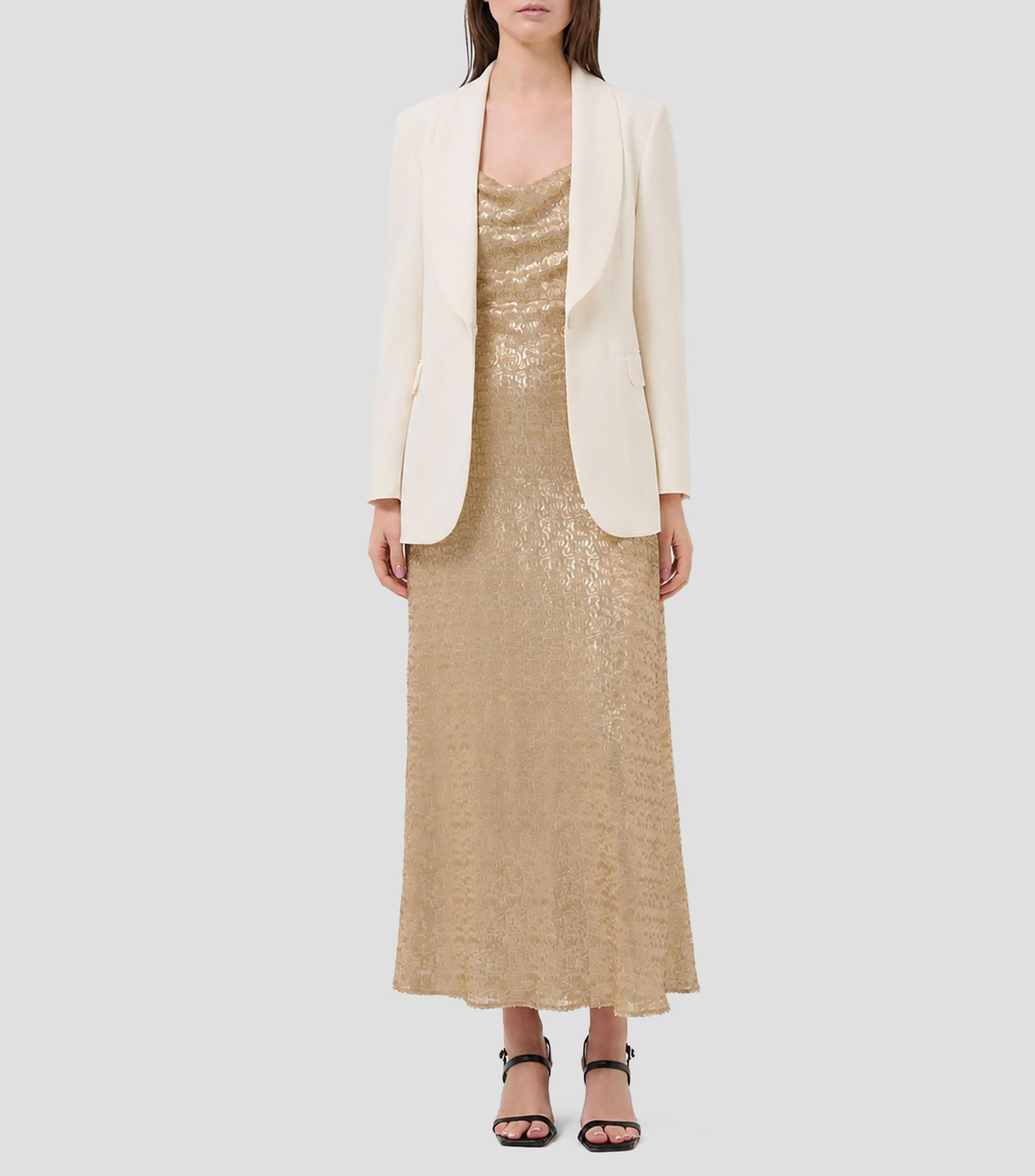 Vestido midi fantasía Mujer