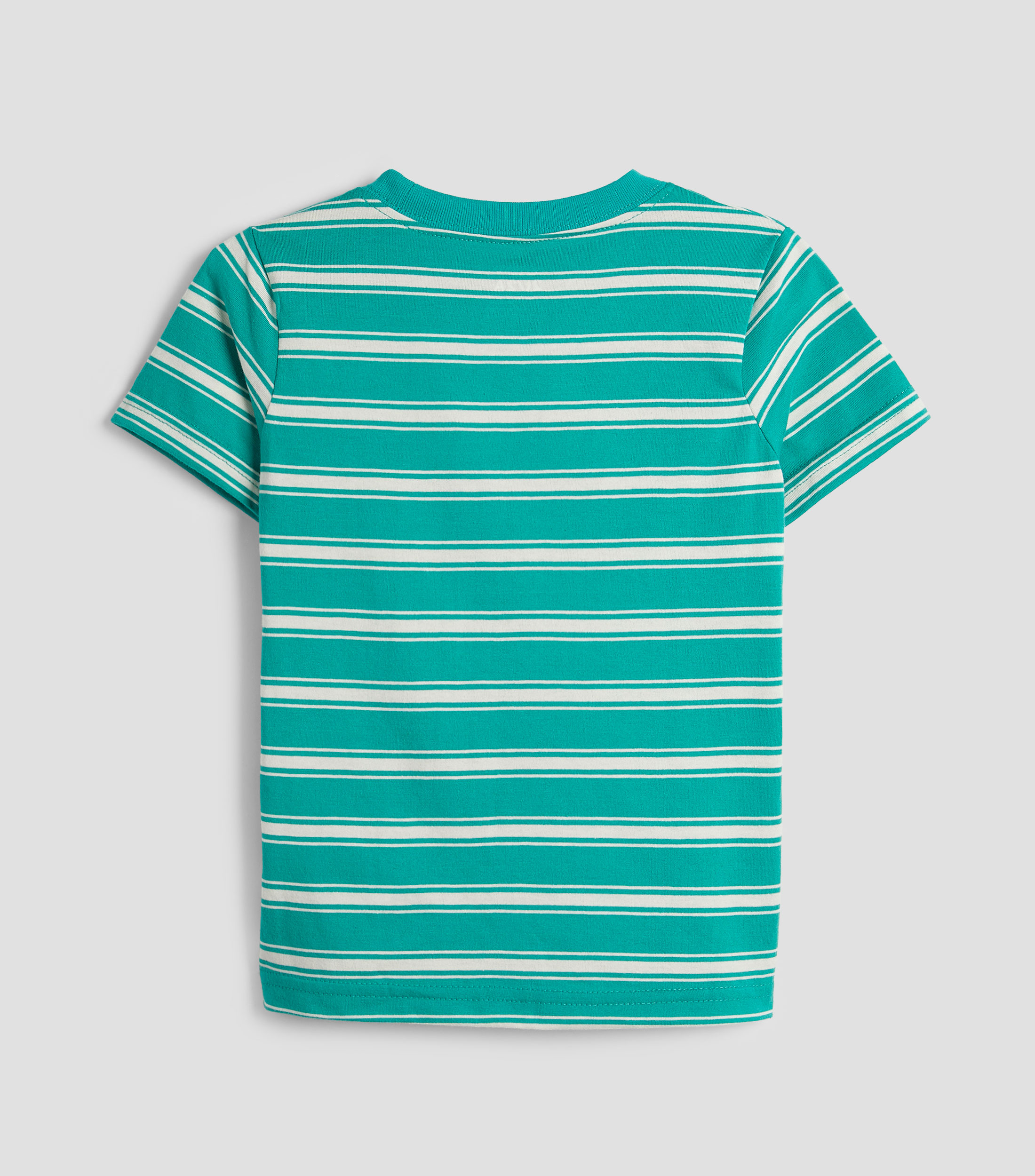 Playera cuello redondo manga corta rayas Niño