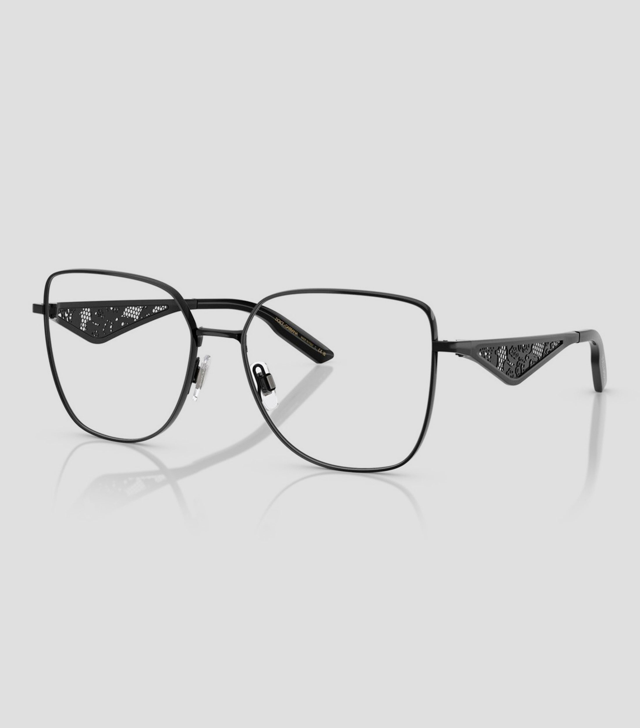 Lentes oftálmicos cuadrados negros Unisex