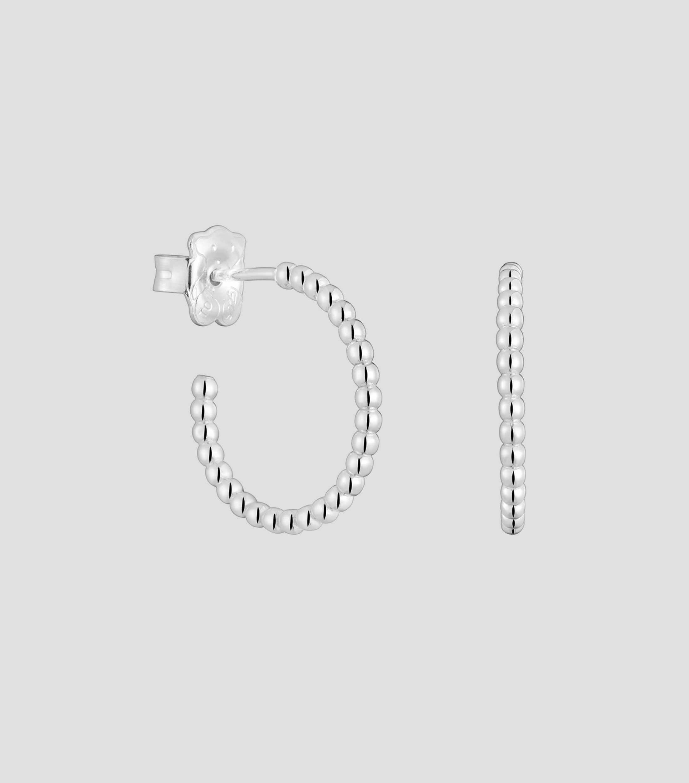Aretes en plata en plata de ley .925 Basic Mujer