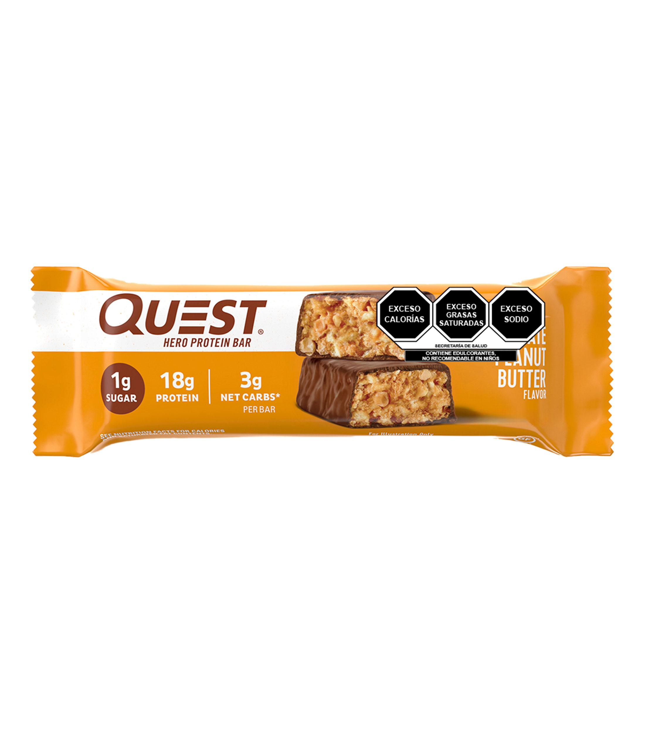 Barra de Proteína Chocolate con Crema de Cacahuate, 54 g