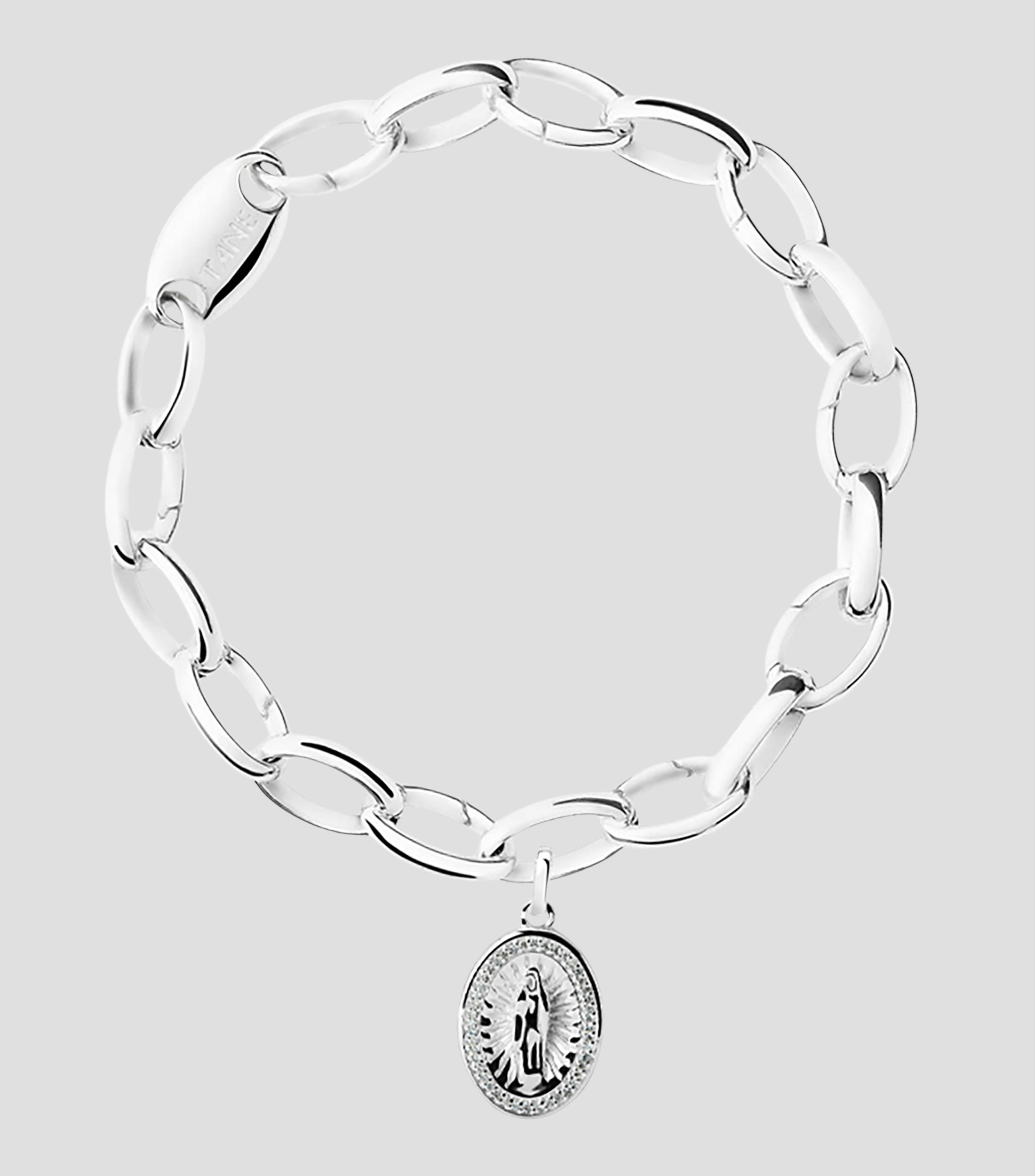 Pulsera con charm Virgen de Guadalupe México Mi Amor Mujer