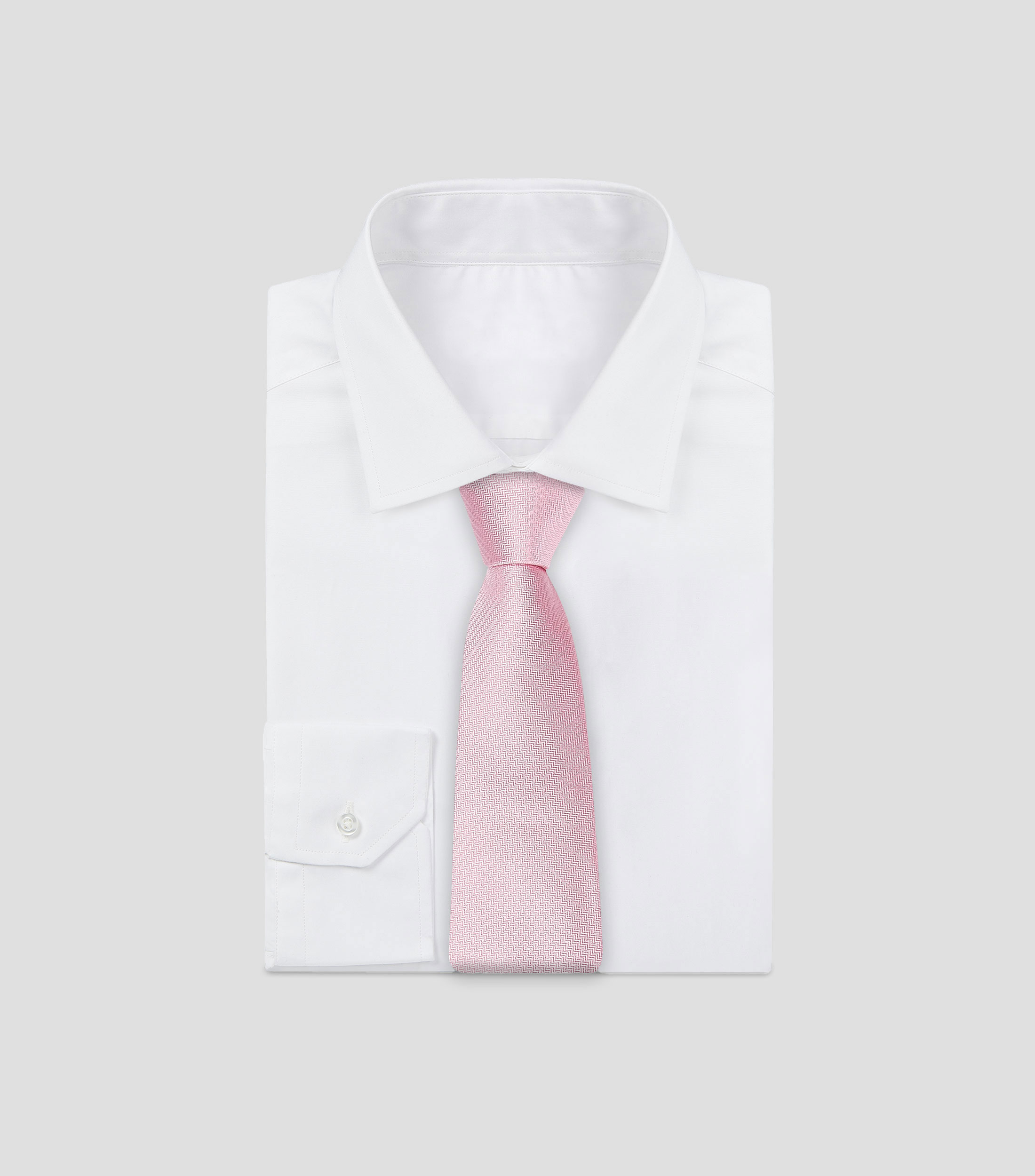 Corbata ancha en seda con zigzag Manzoni