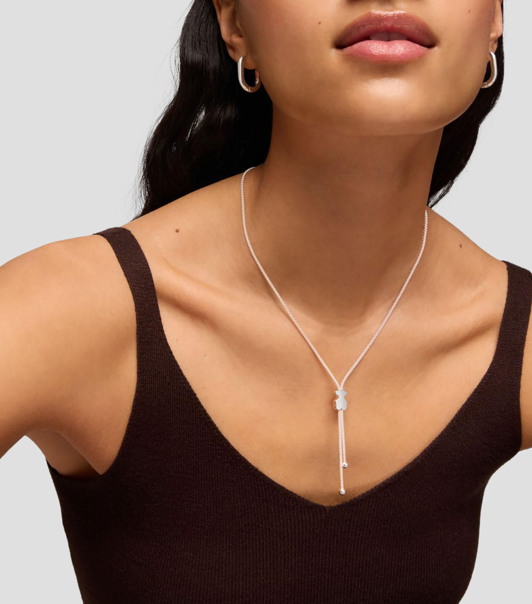 Collar en plata Icon Mesh Mujer