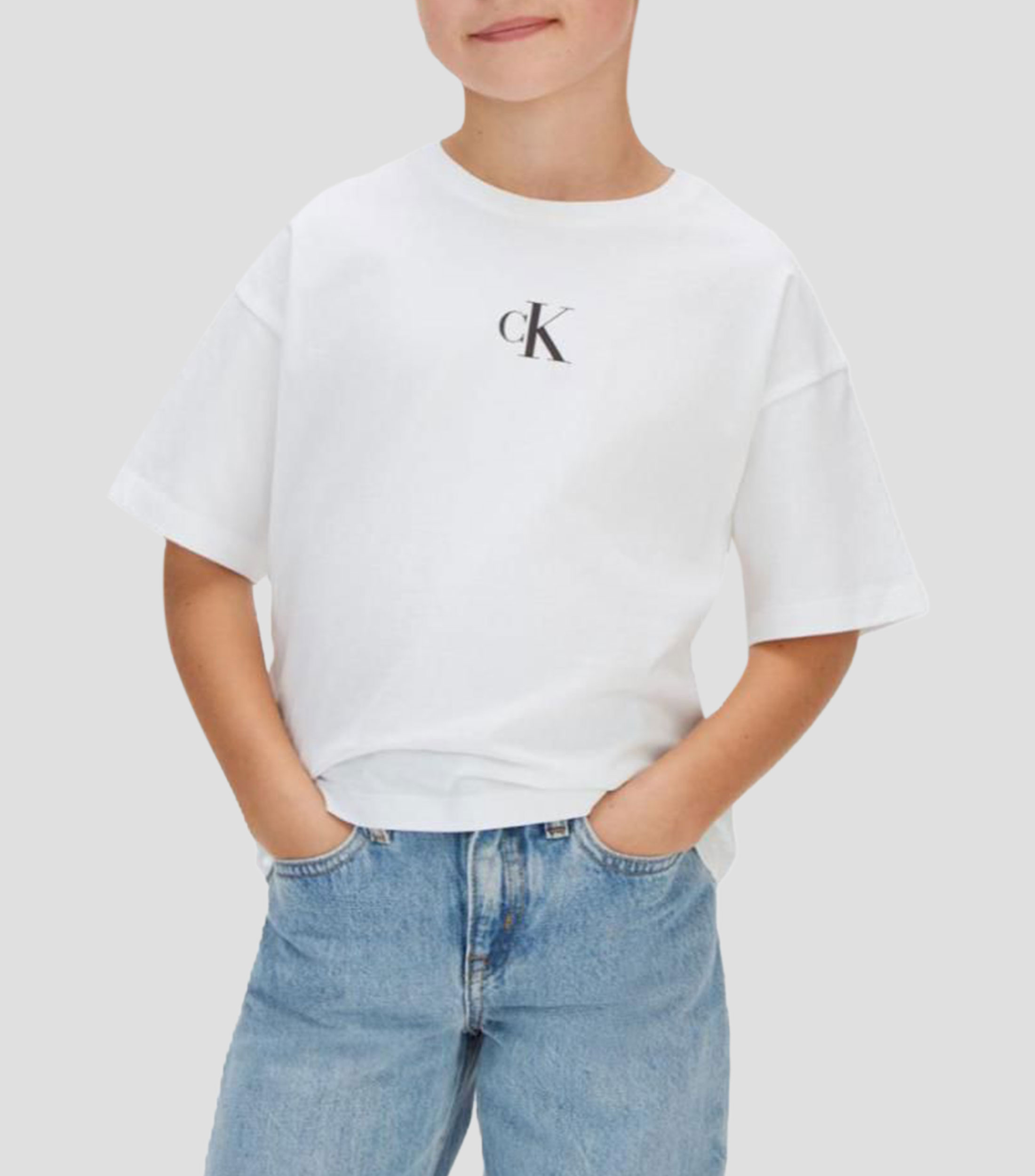 Playera cuello redondo manga corta estampada Niña