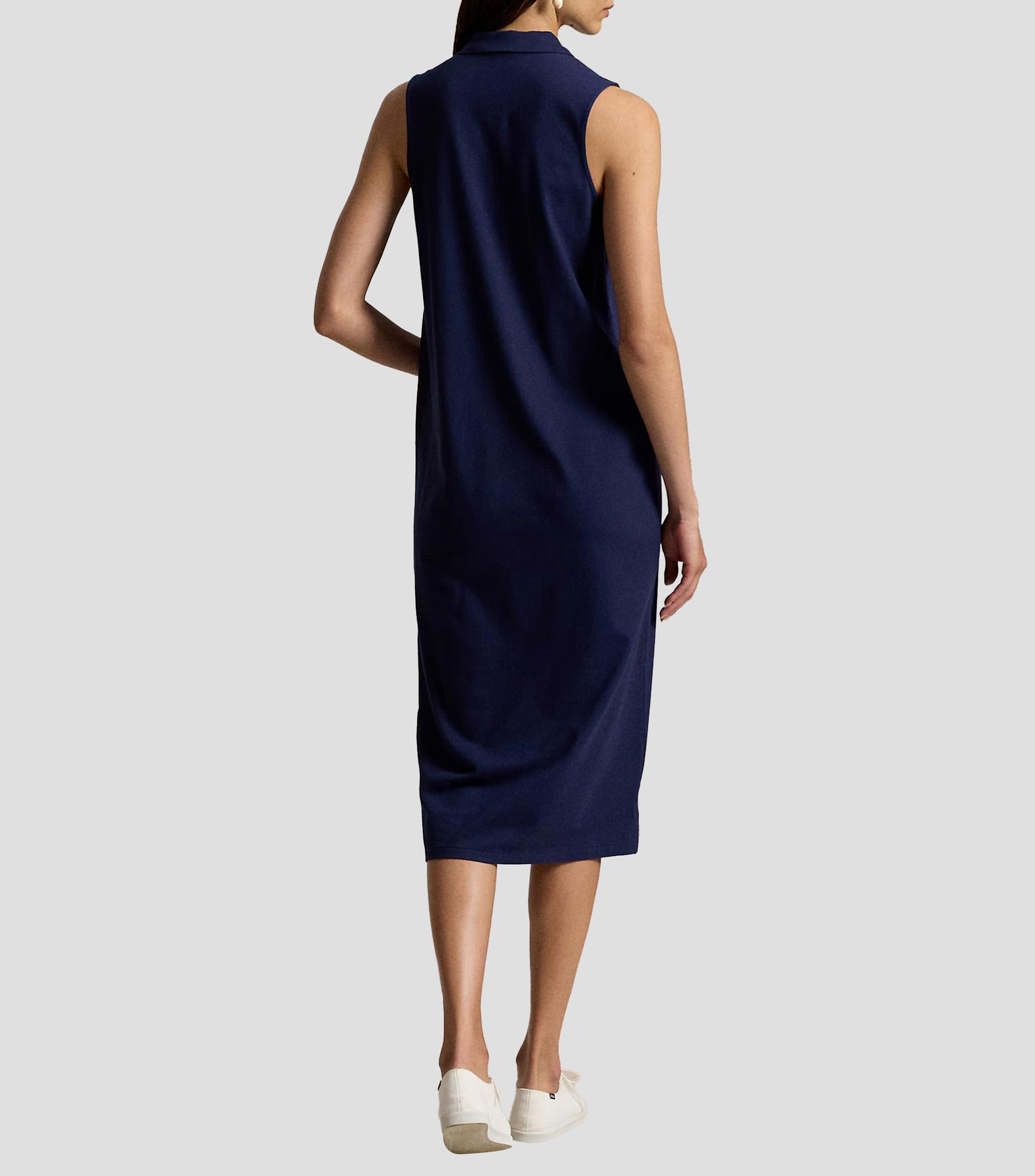 Vestido midi liso Mujer