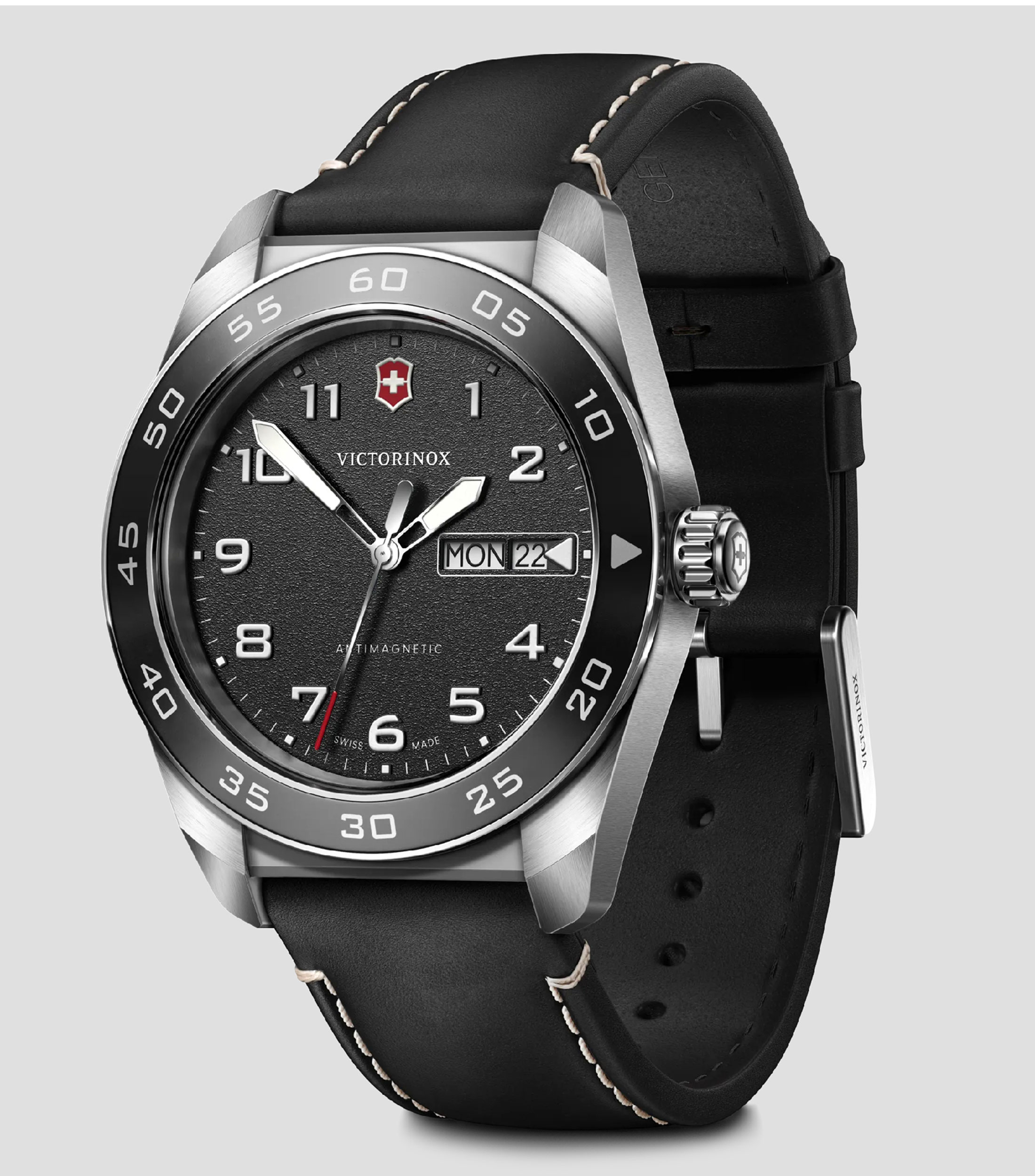 Reloj para Hombre Swiss Army Casual Plateado, Negro