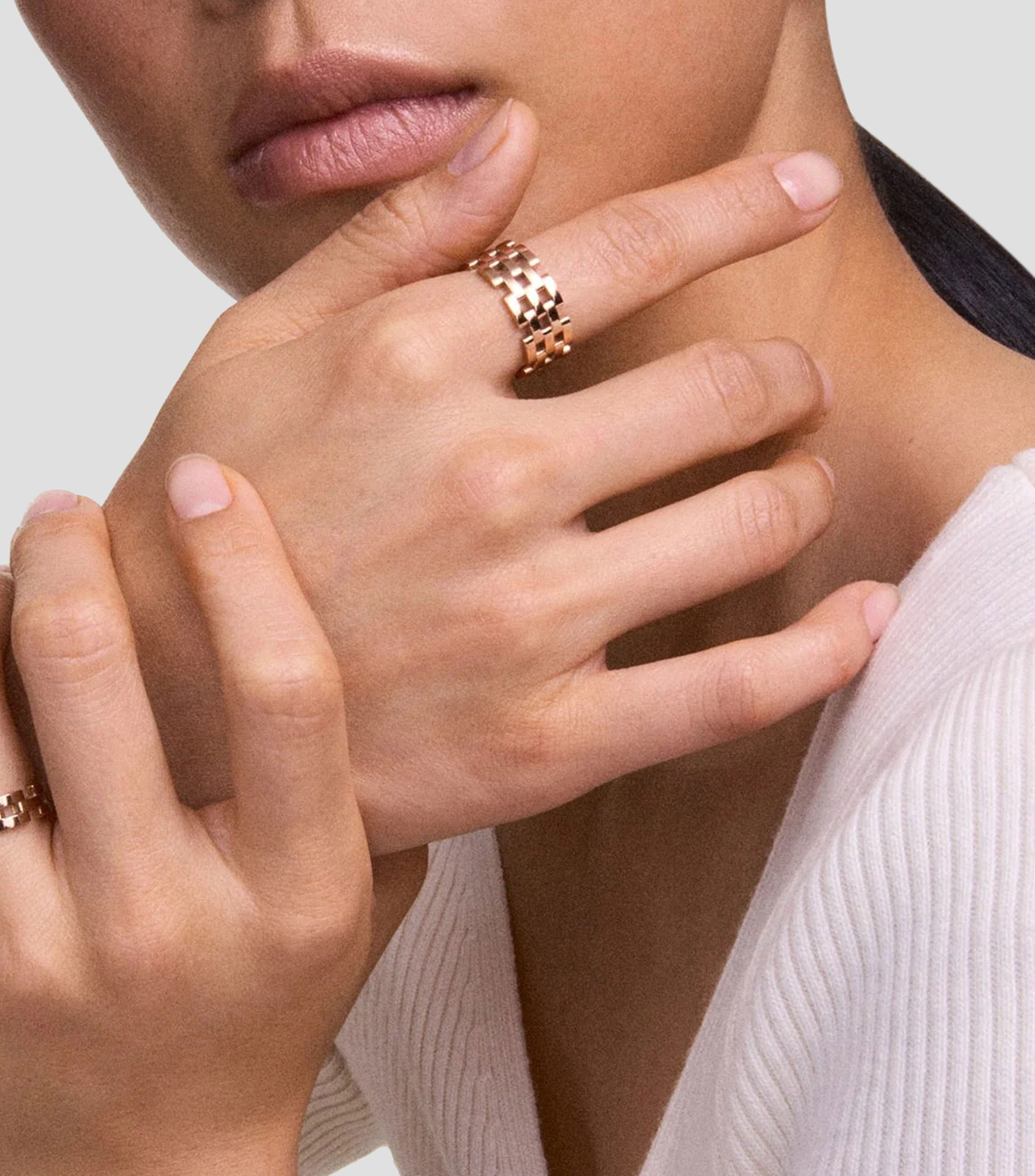 Anillo eslabones Mujer