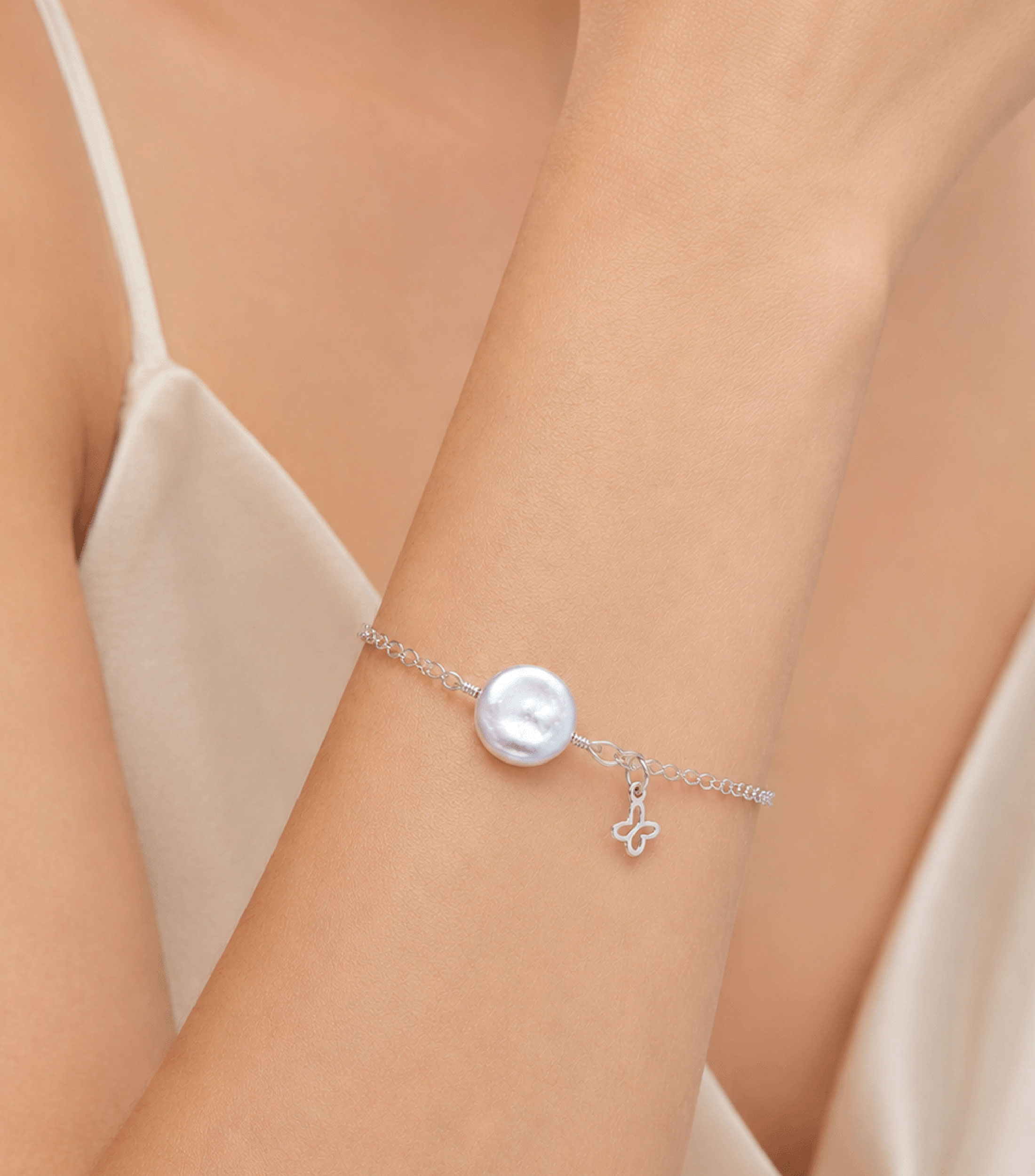 Pulsera en Plata .925 Mariposa Mujer