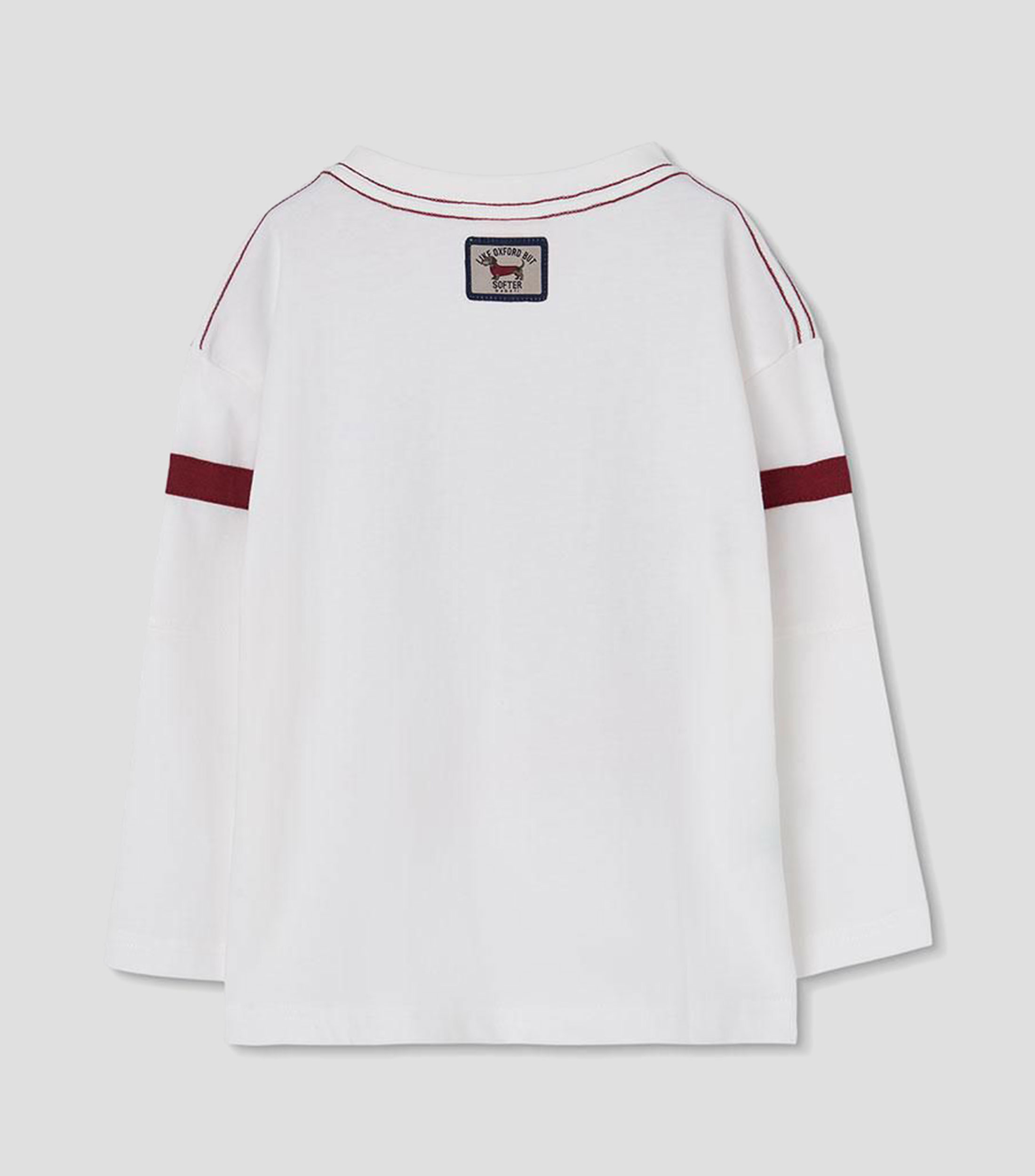 Playera cuello redondo manga larga estampada Niño