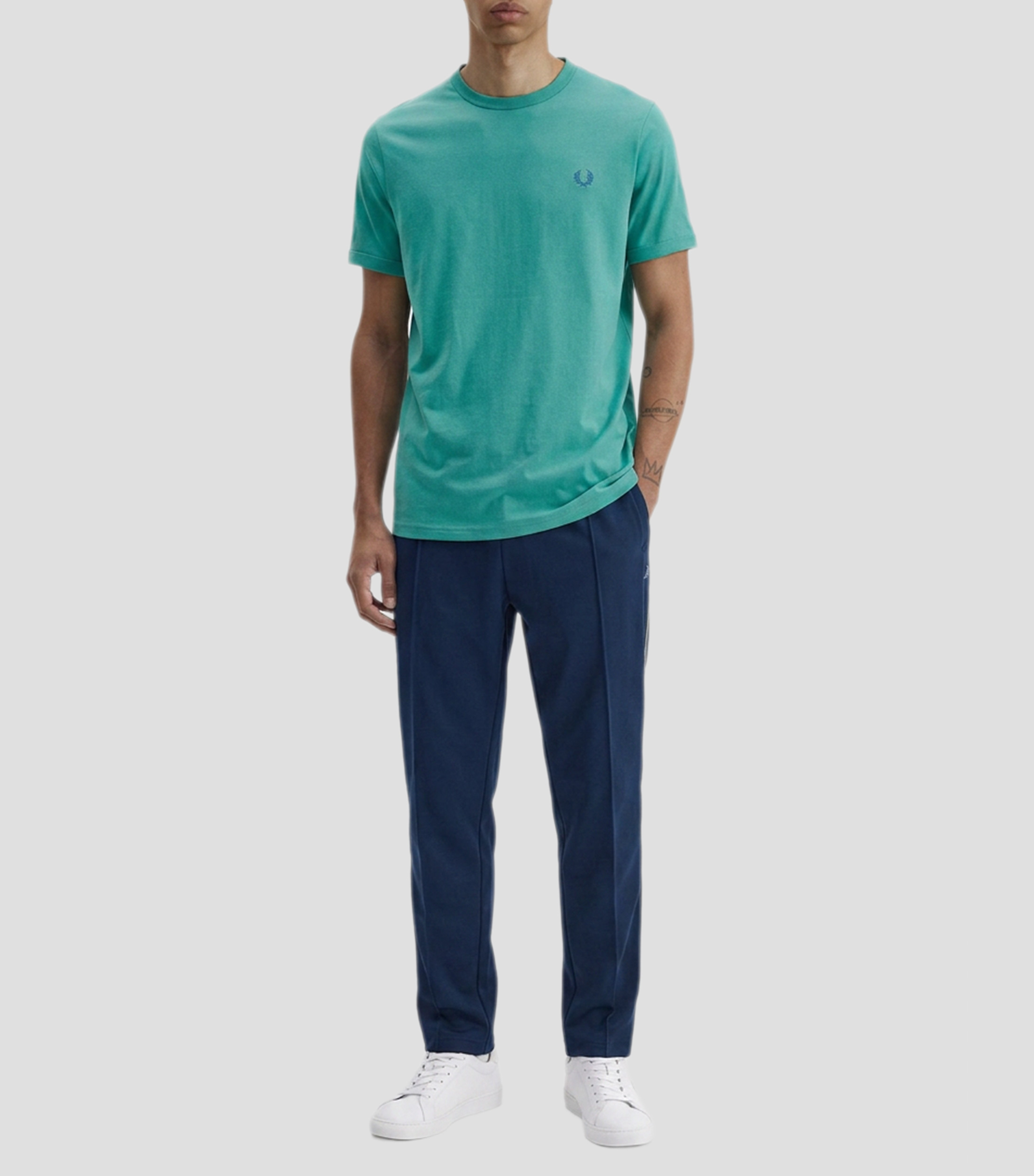 Playera cuello redondo manga corta lisa Hombre