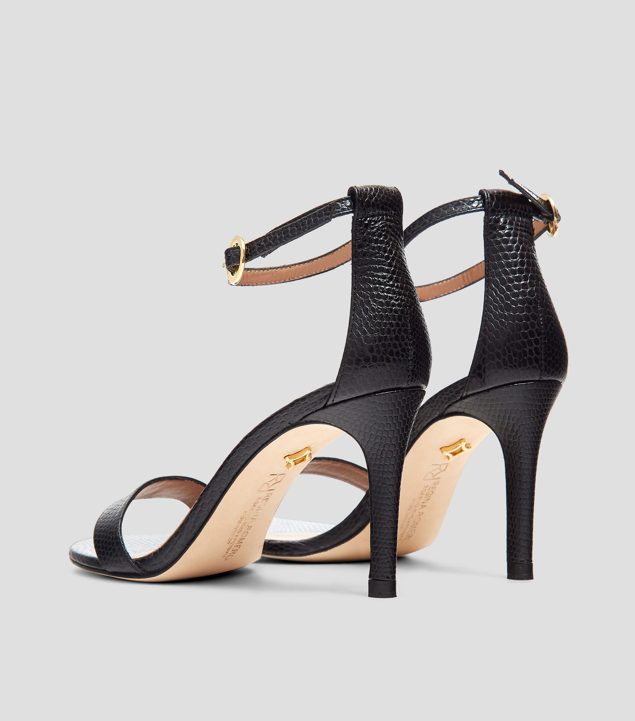 Sandalias con tacon alto delgado Mujer