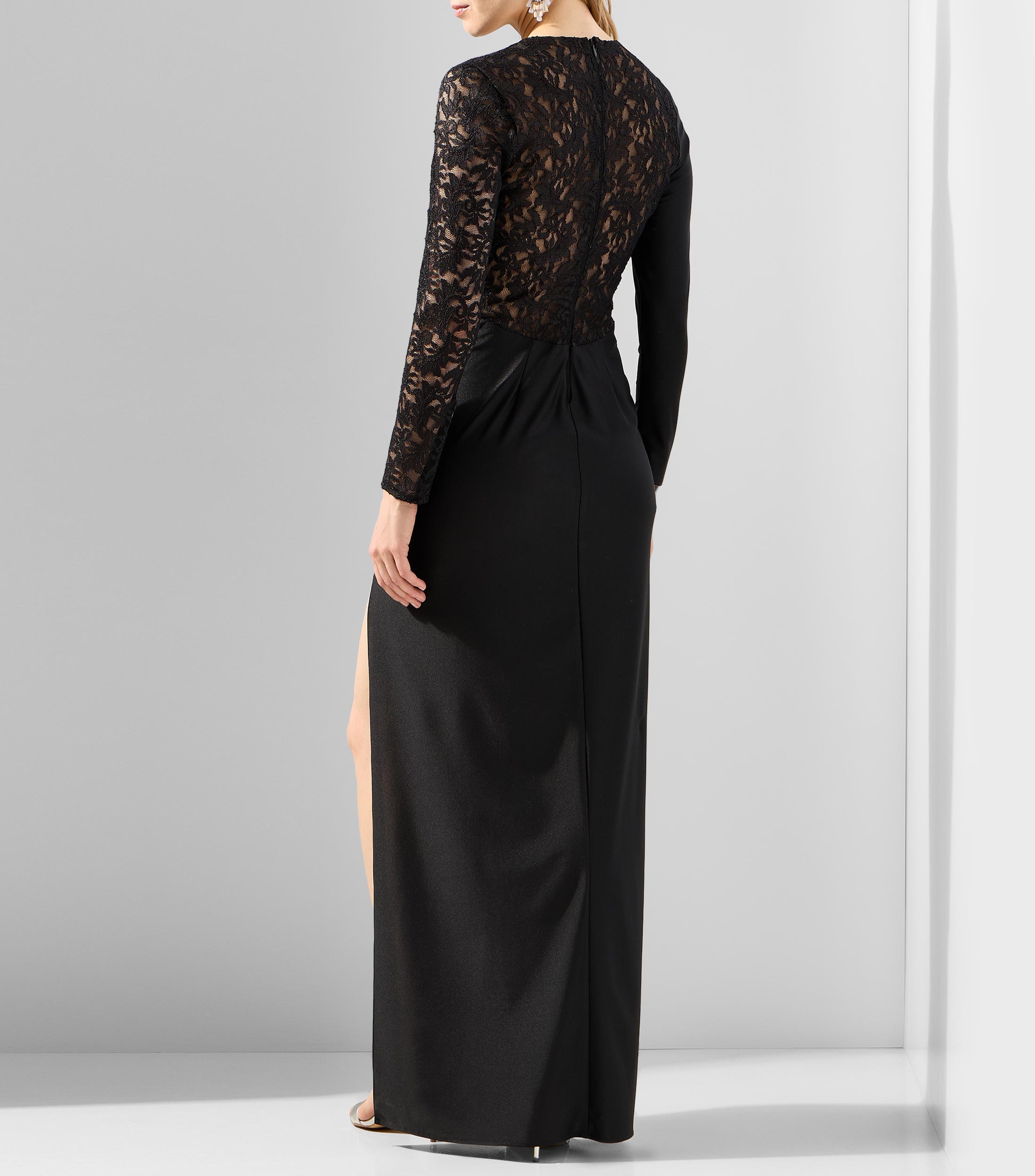 Vestido de noche largo manga larga fantasía Mujer