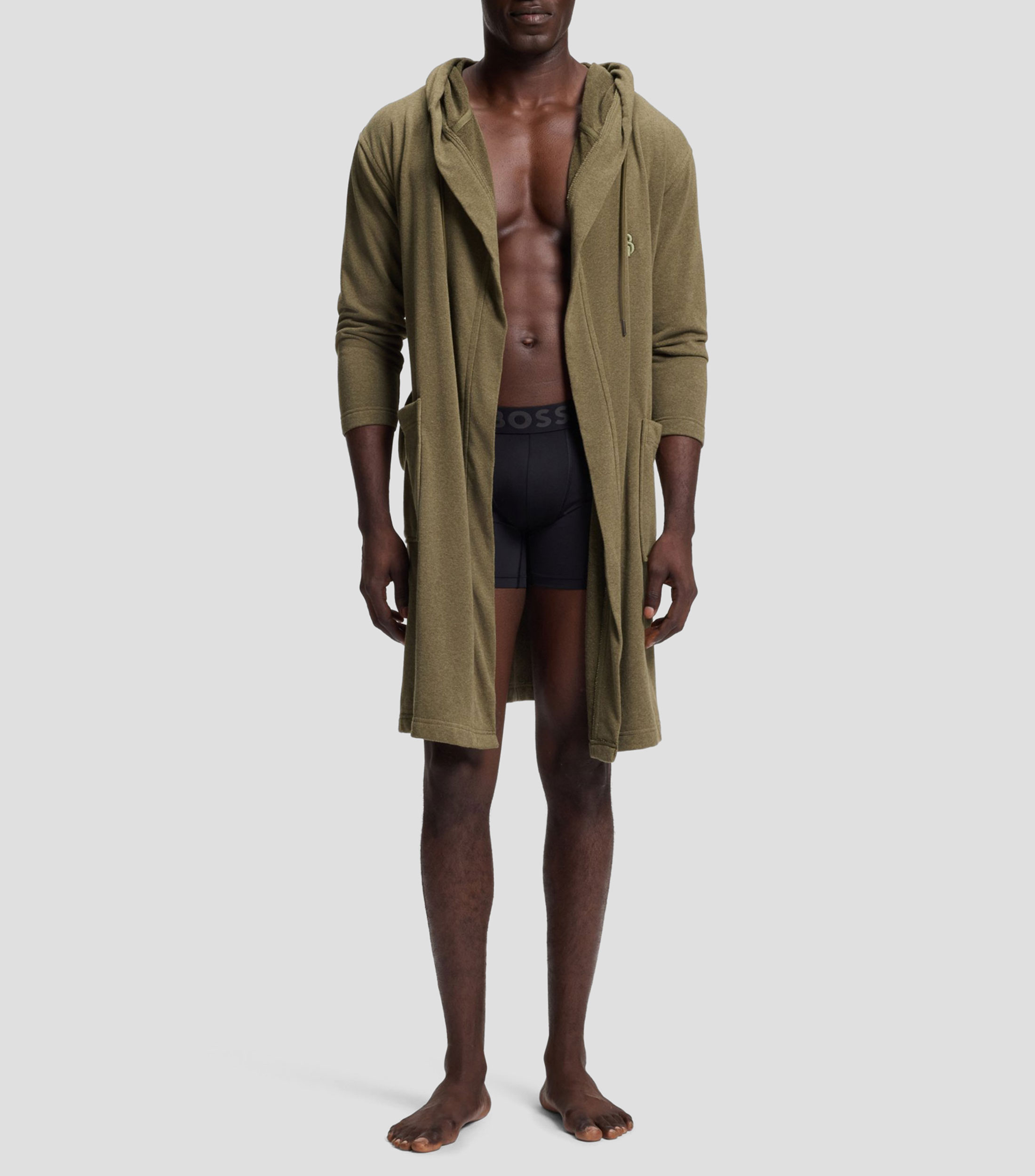 Bata de baño talla L Evening khaki Unisex