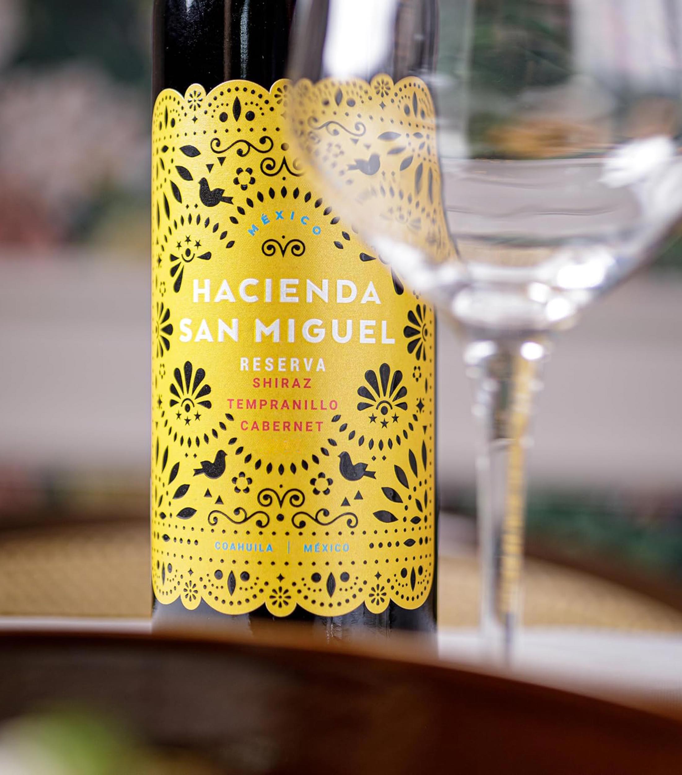 Vino tinto ensamble Hacienda San Miguel Reserva, México, 750 ml