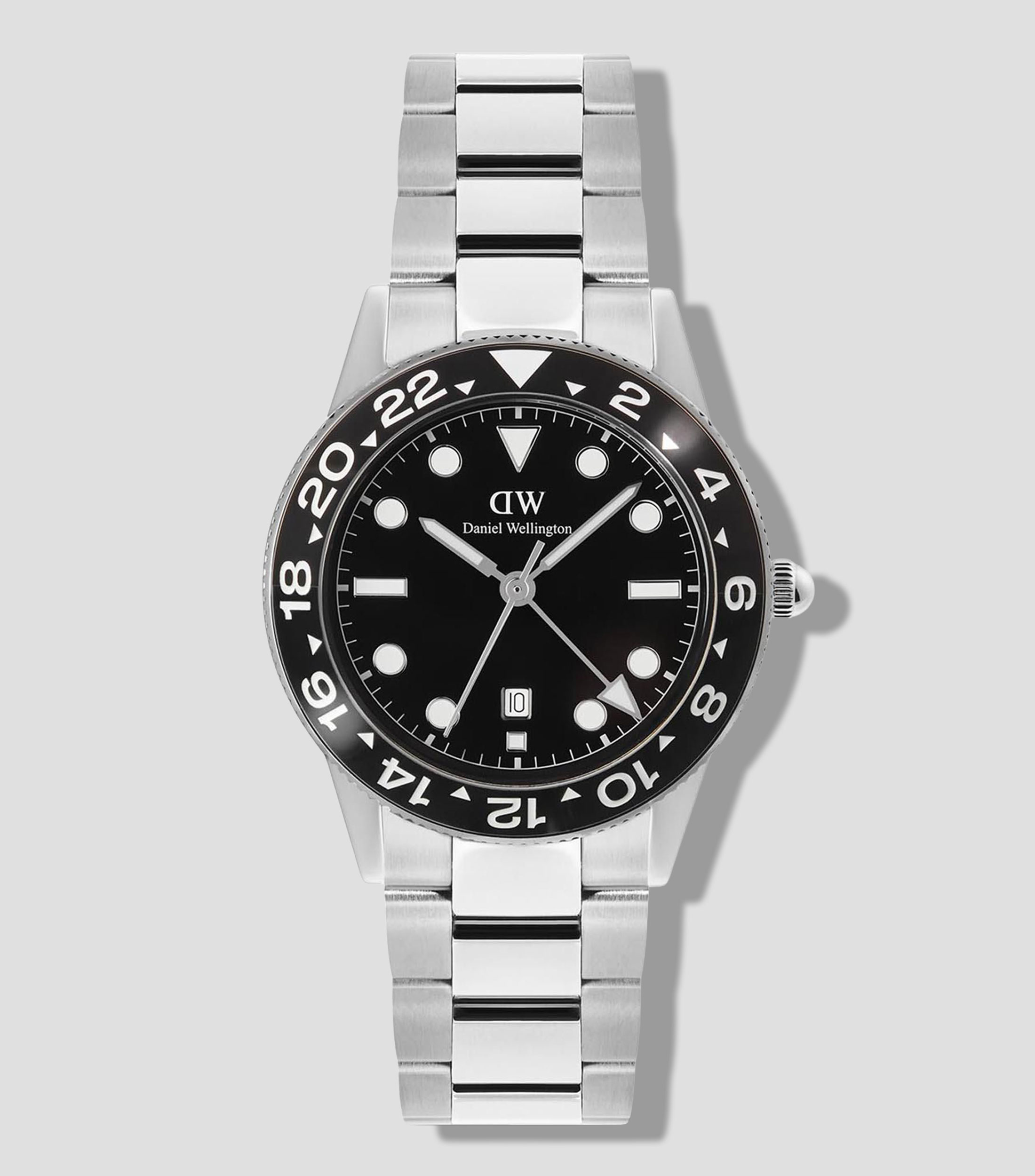 Reloj para hombre Iconic GMT casual, negro