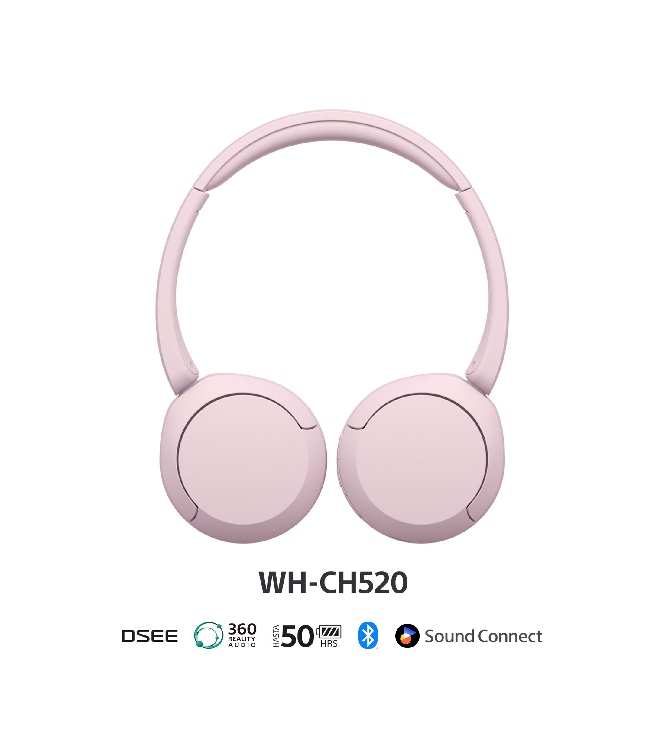 Audifonos Inalambricos Bluetooth WH-CH520 Rosas