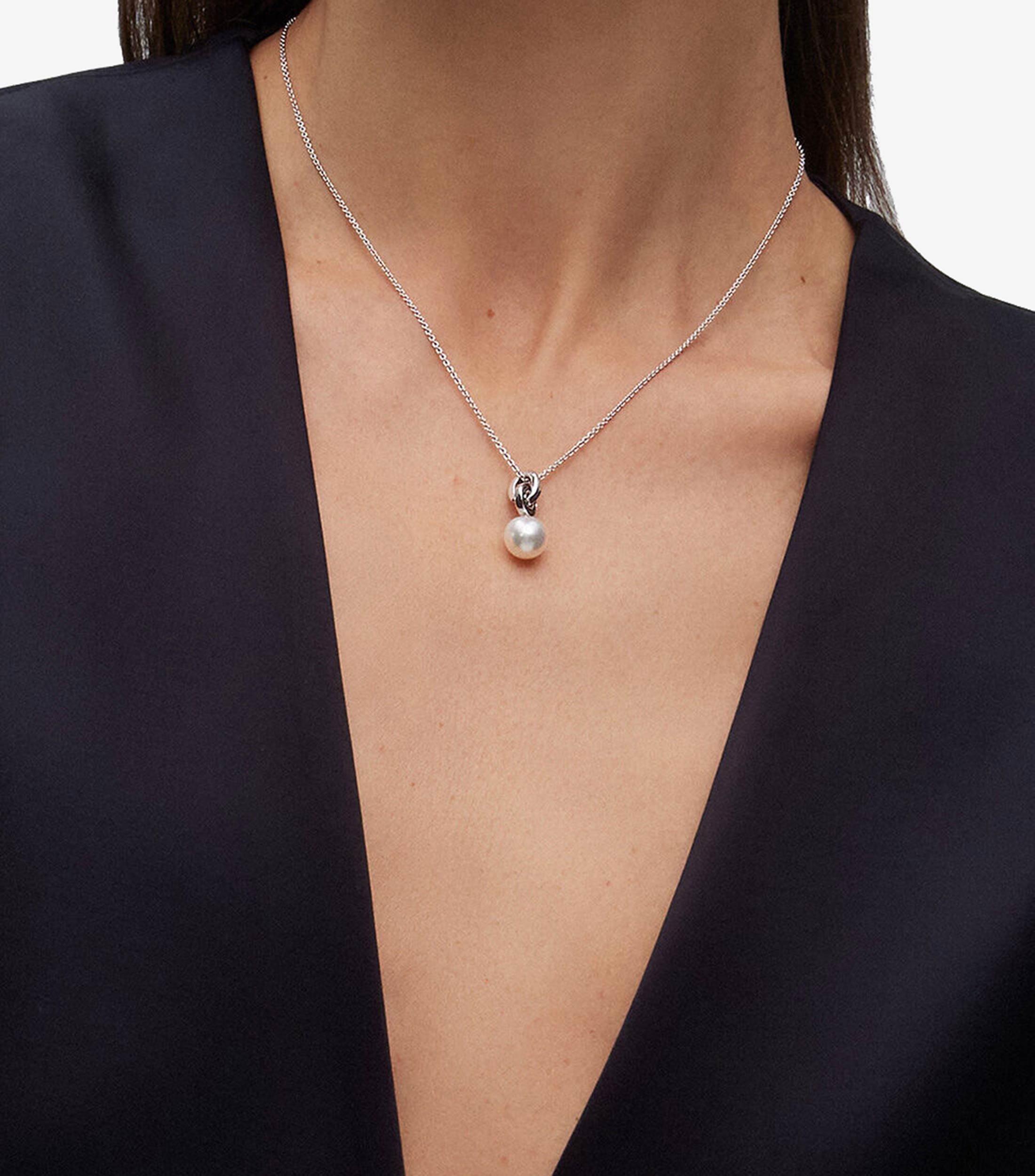 Collar en Plata .925 Espinela Perlas Mujer