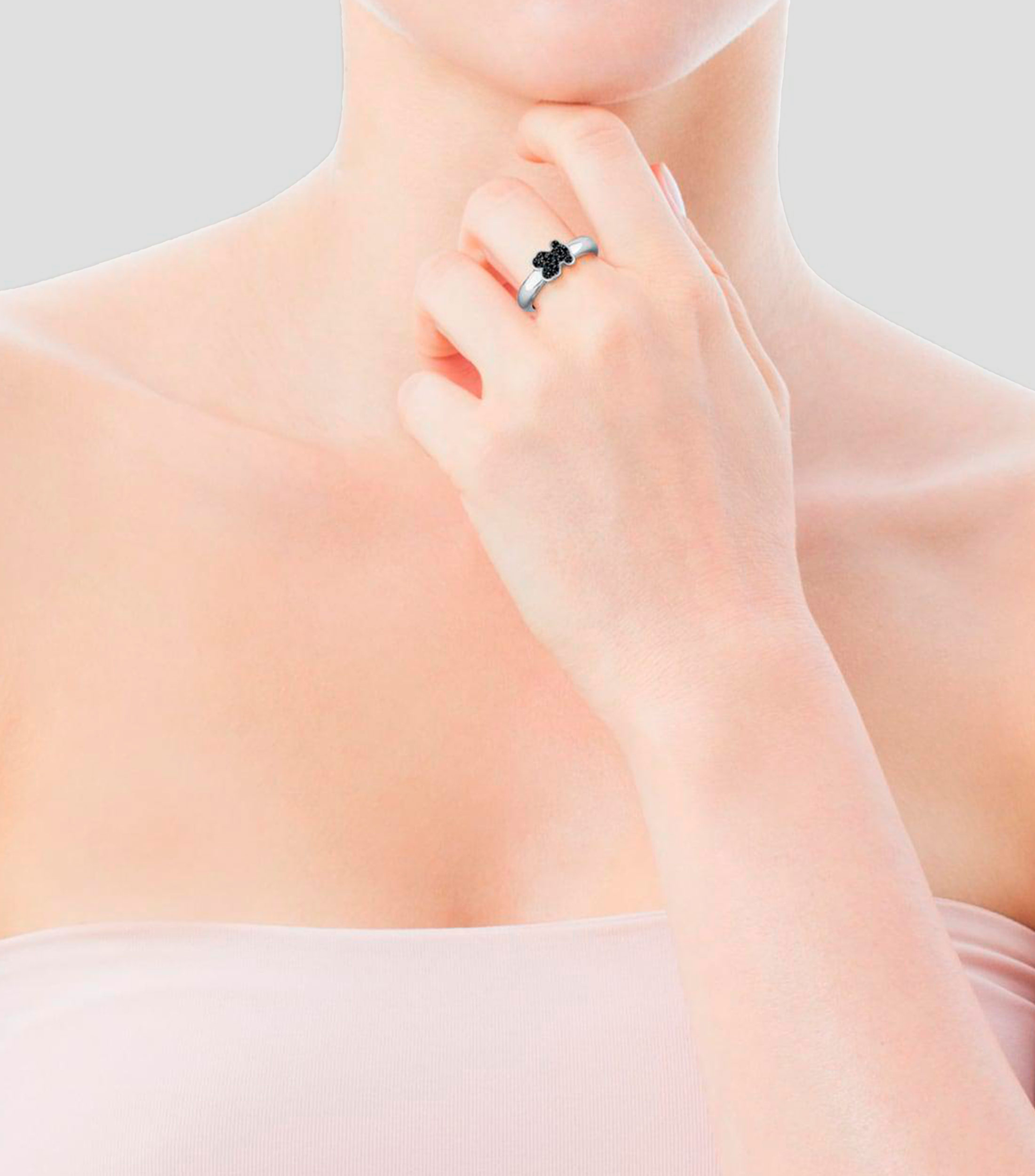Anillo en plata con espinelas Gen Mujer Talla: 6