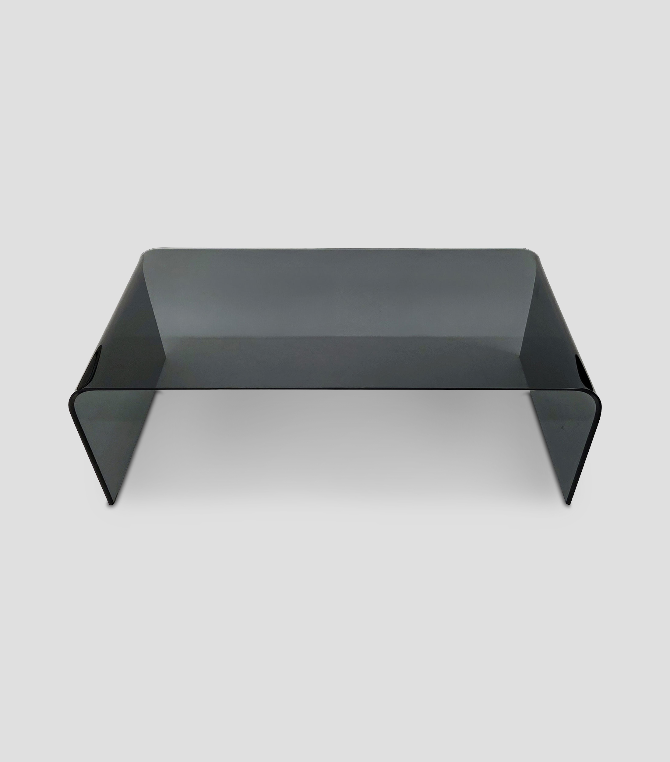 Mesa de centro BASIKO en vidrio ahumado