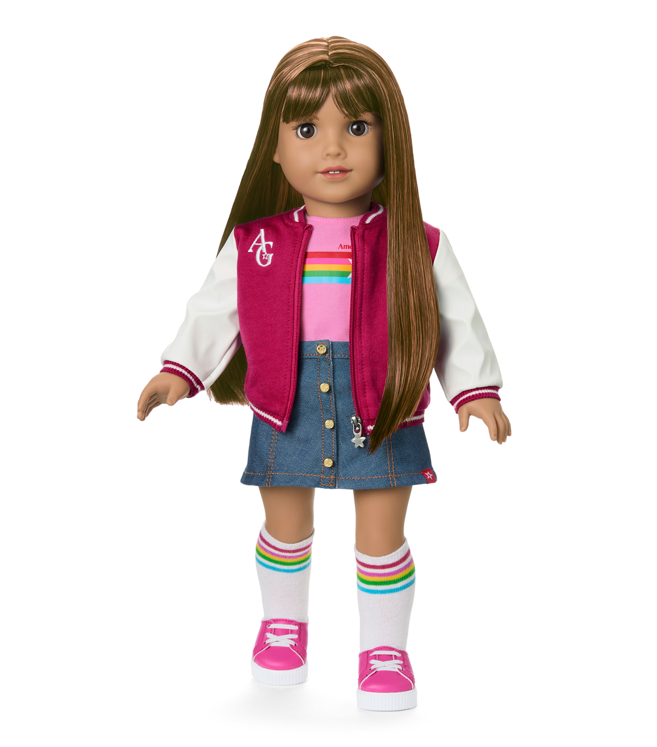 Muñeca Truly Me, cabello castaño con fleco
