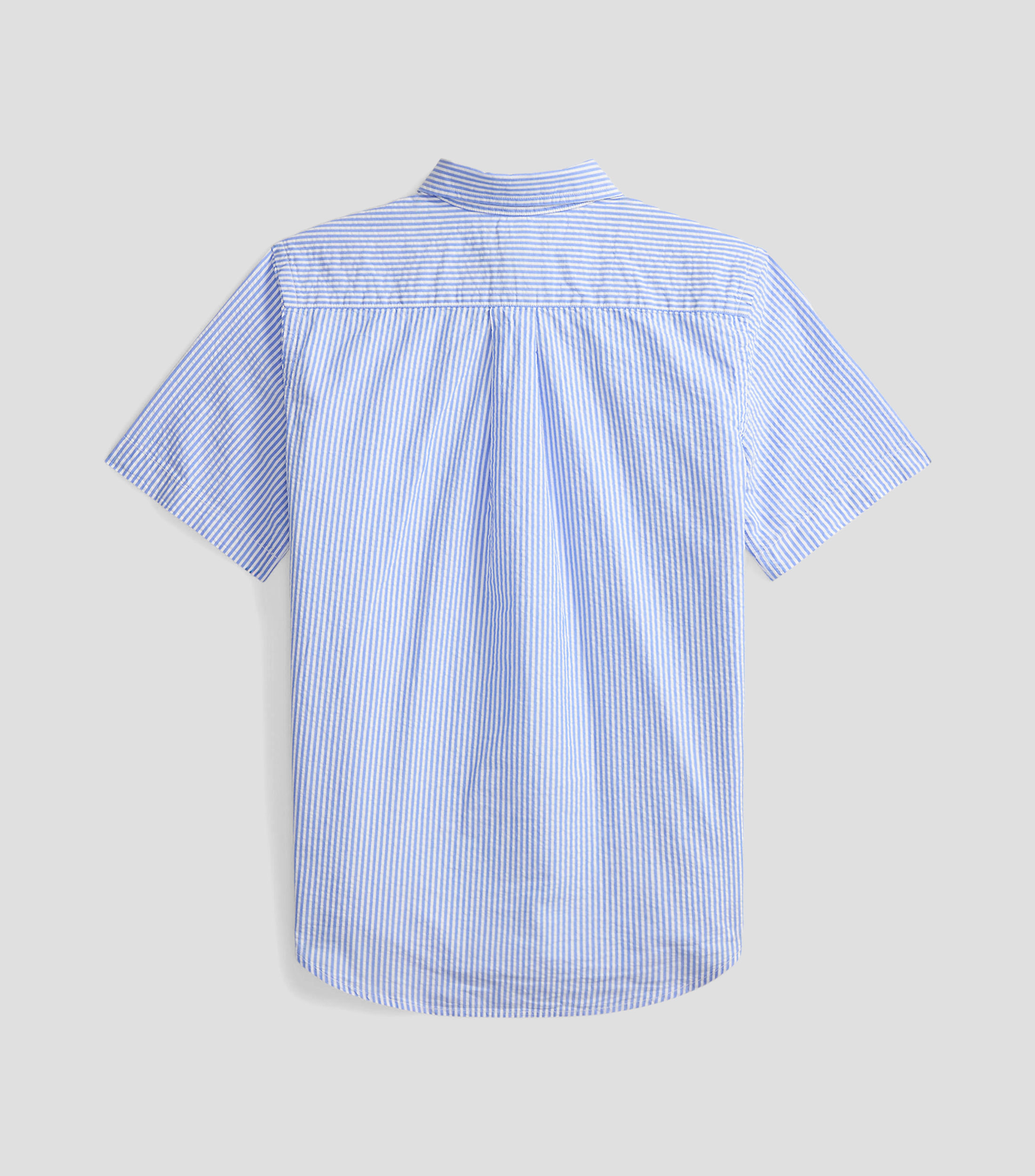 Camisa de rayas con manga corta Niño