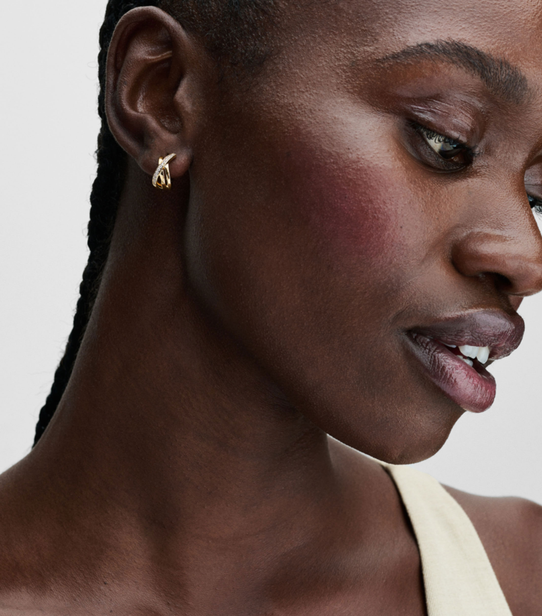 Aretes con Zirconias Mujer