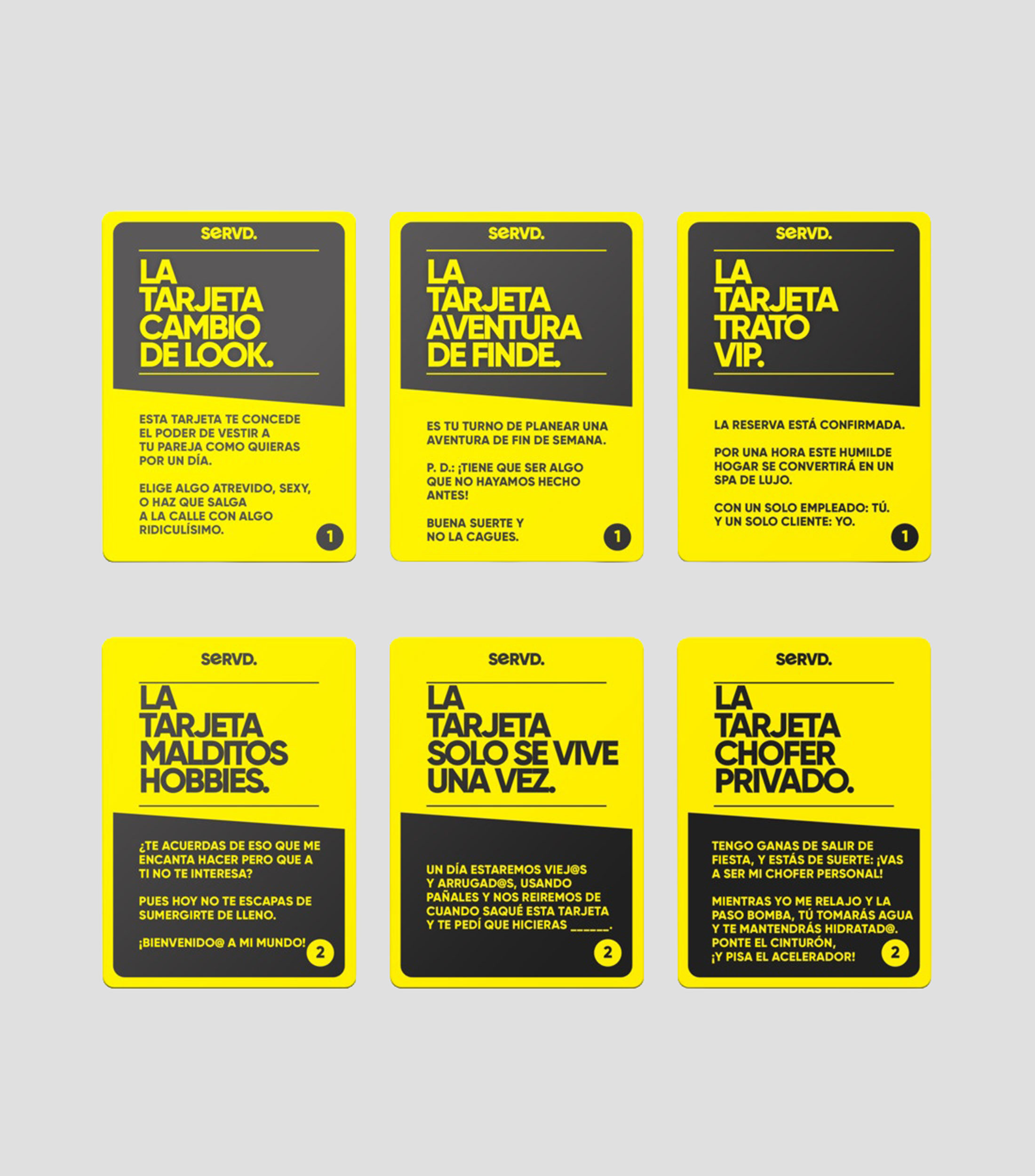 Juego de Mesa SERVD Parejas