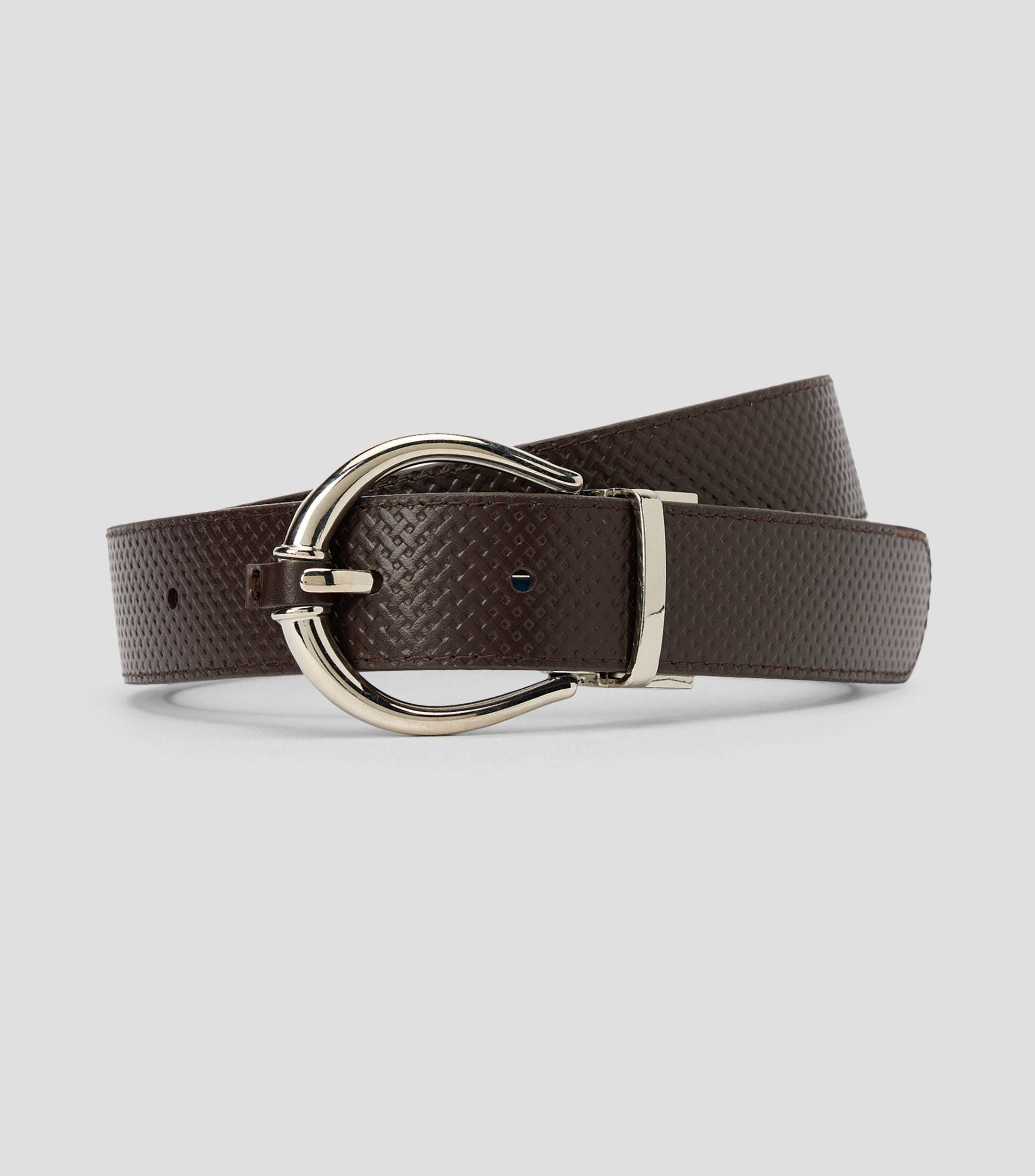 Cinturón reversible en piel casual Mujer