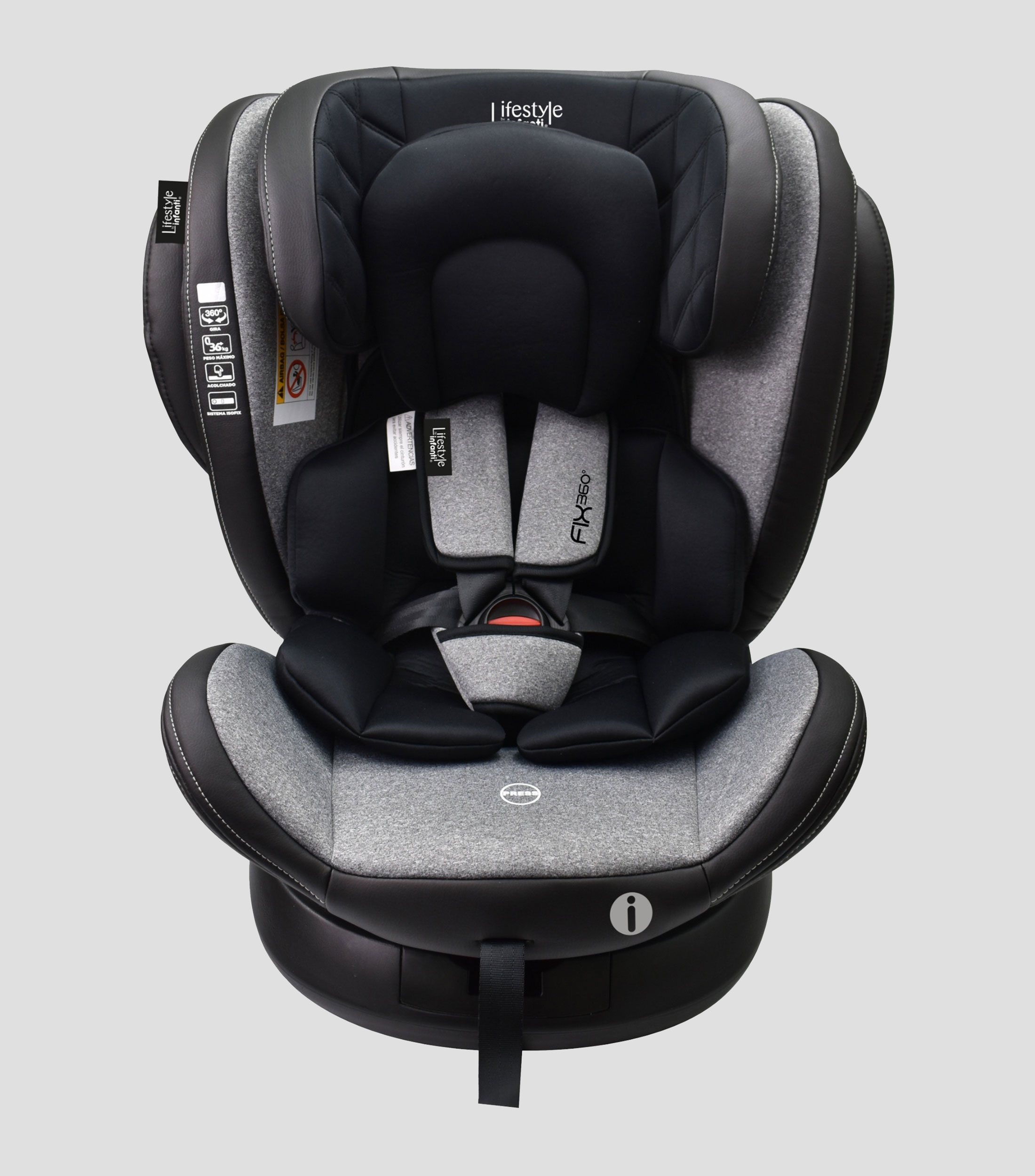 Autoasiento Fix Gris