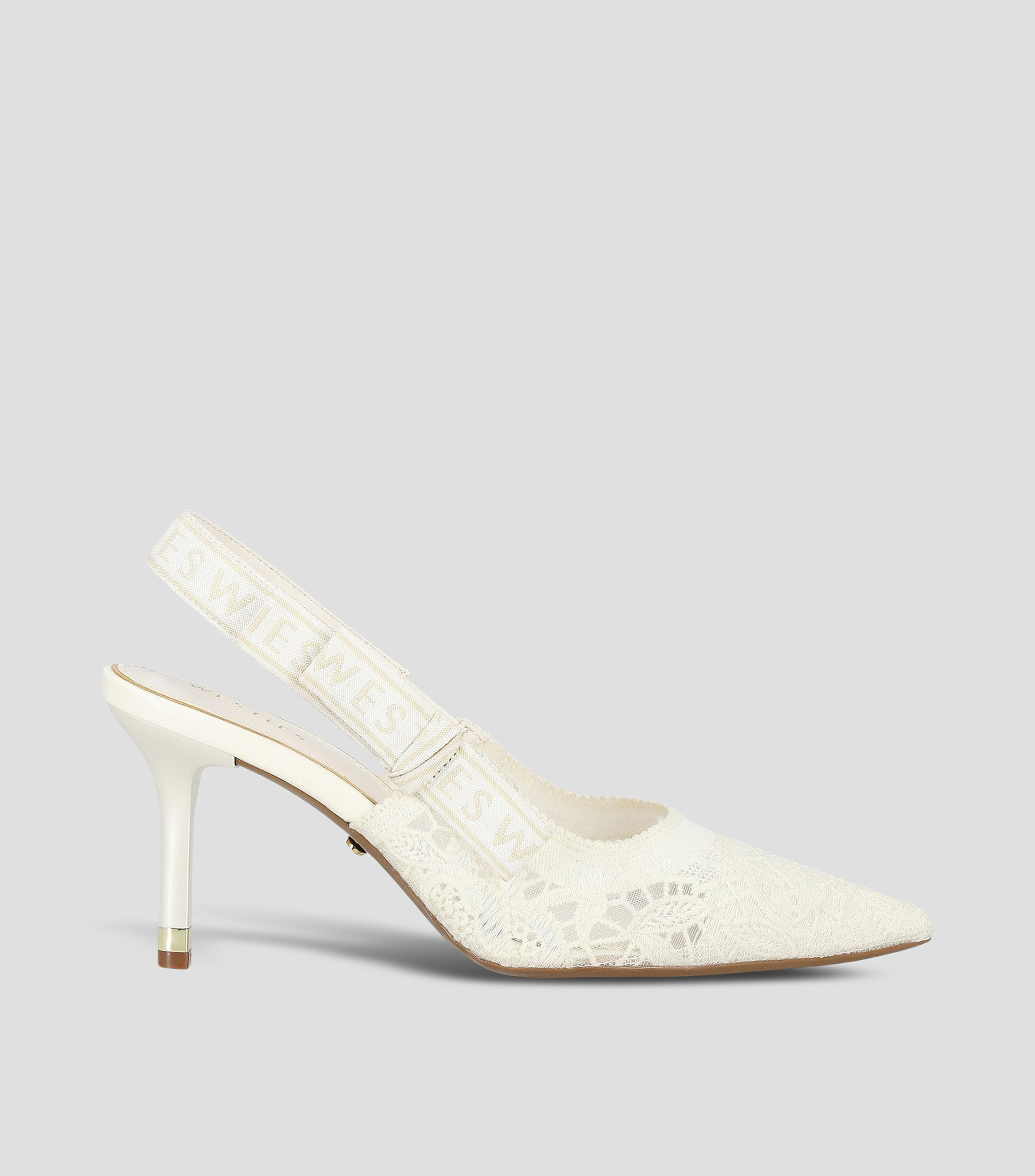Zapatillas Slingback de tacón alto de aguja Mujer