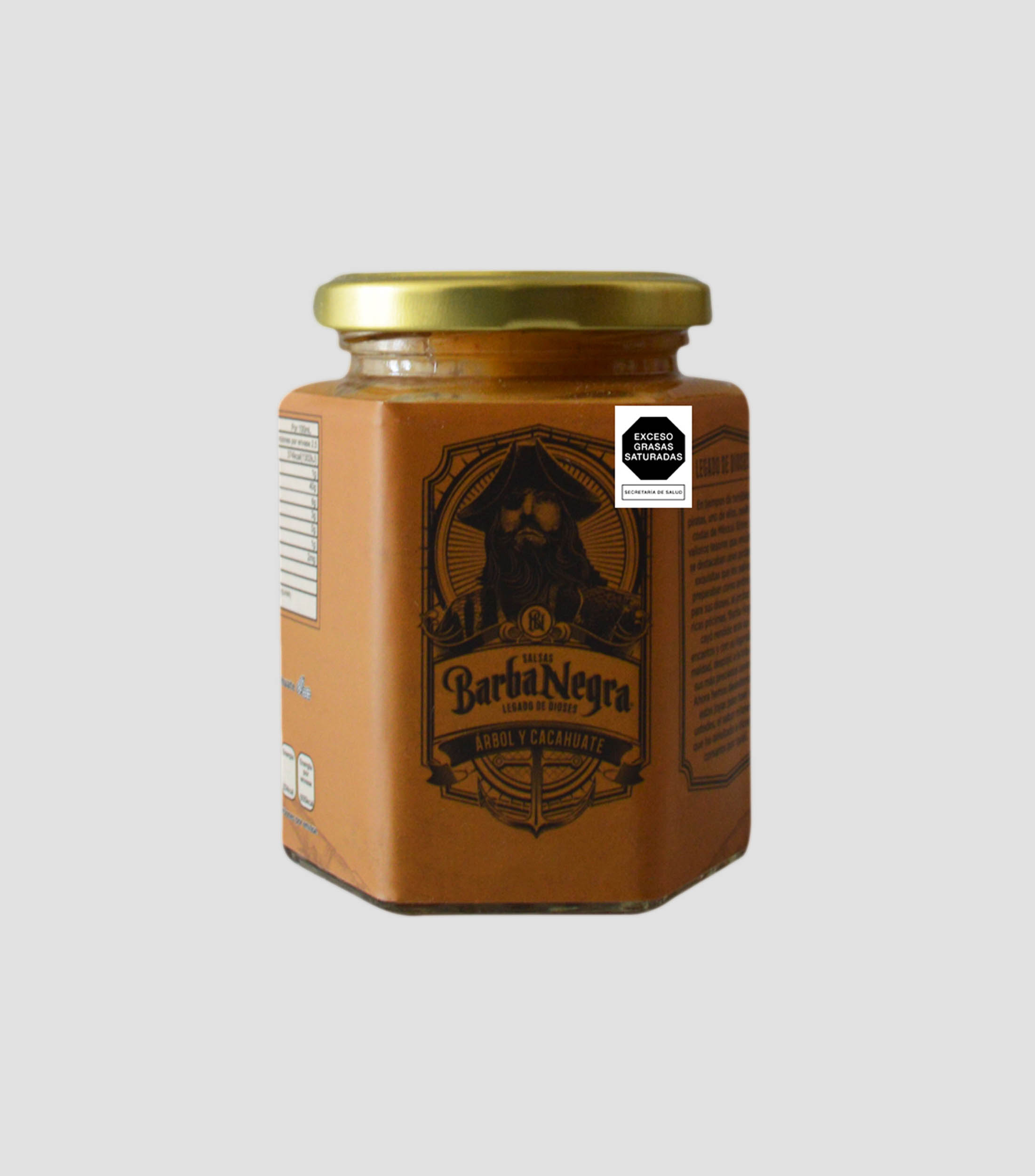 Salsa de chile de árbol y cacahuate, 250 ml