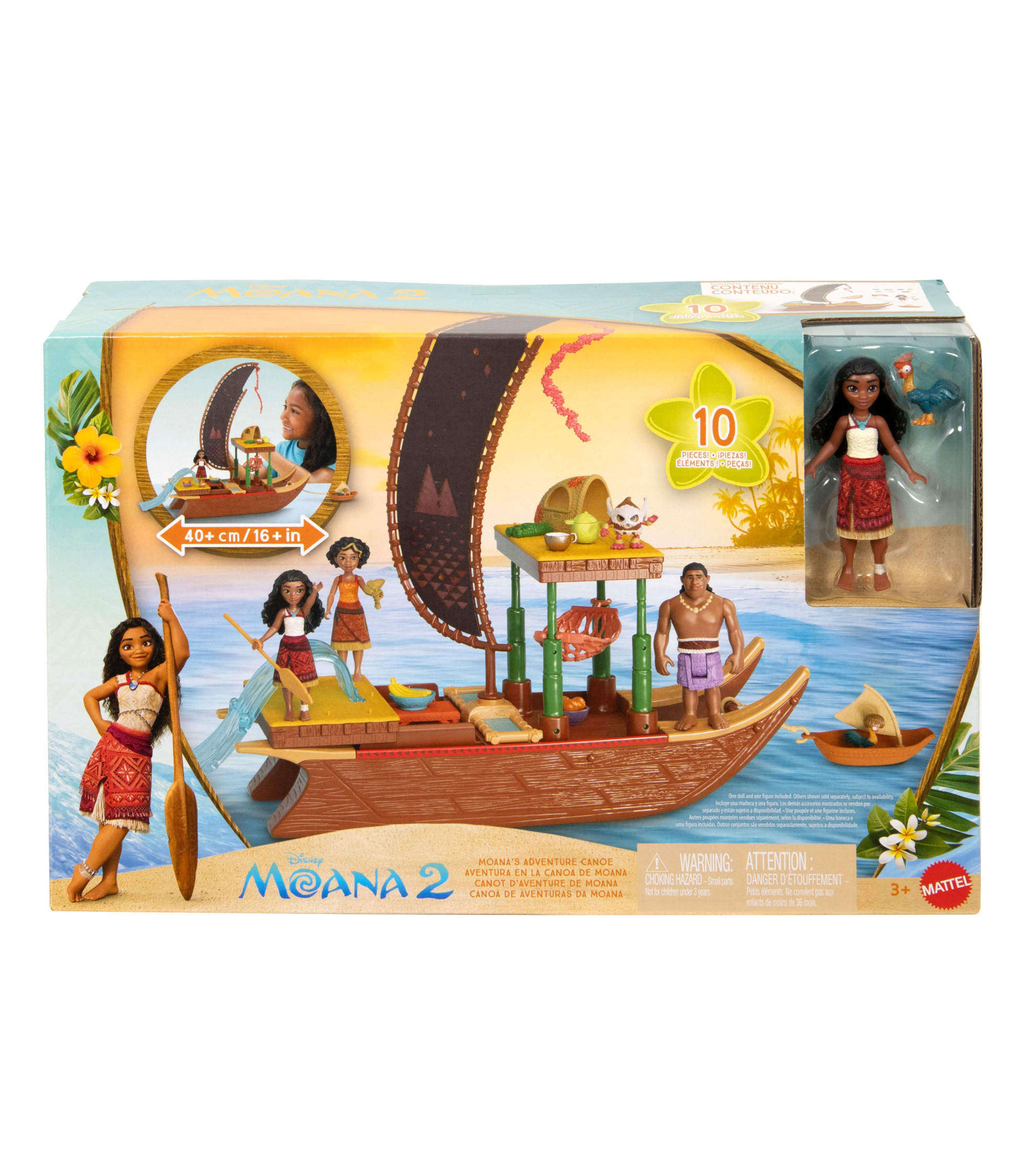 Playset Moana 2 Canoa de Aventuras