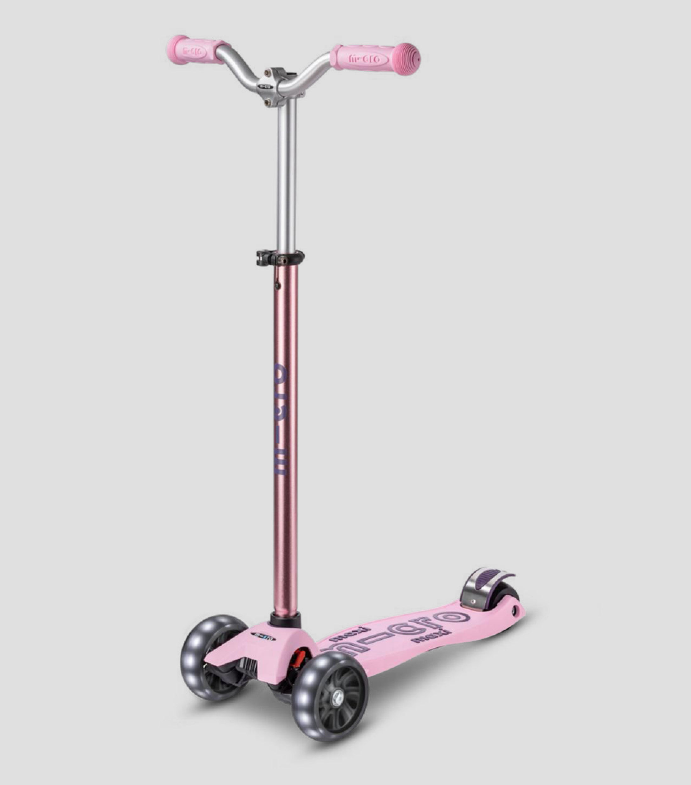 Scooter Maxi Micro Deluxe Pro LED Rose